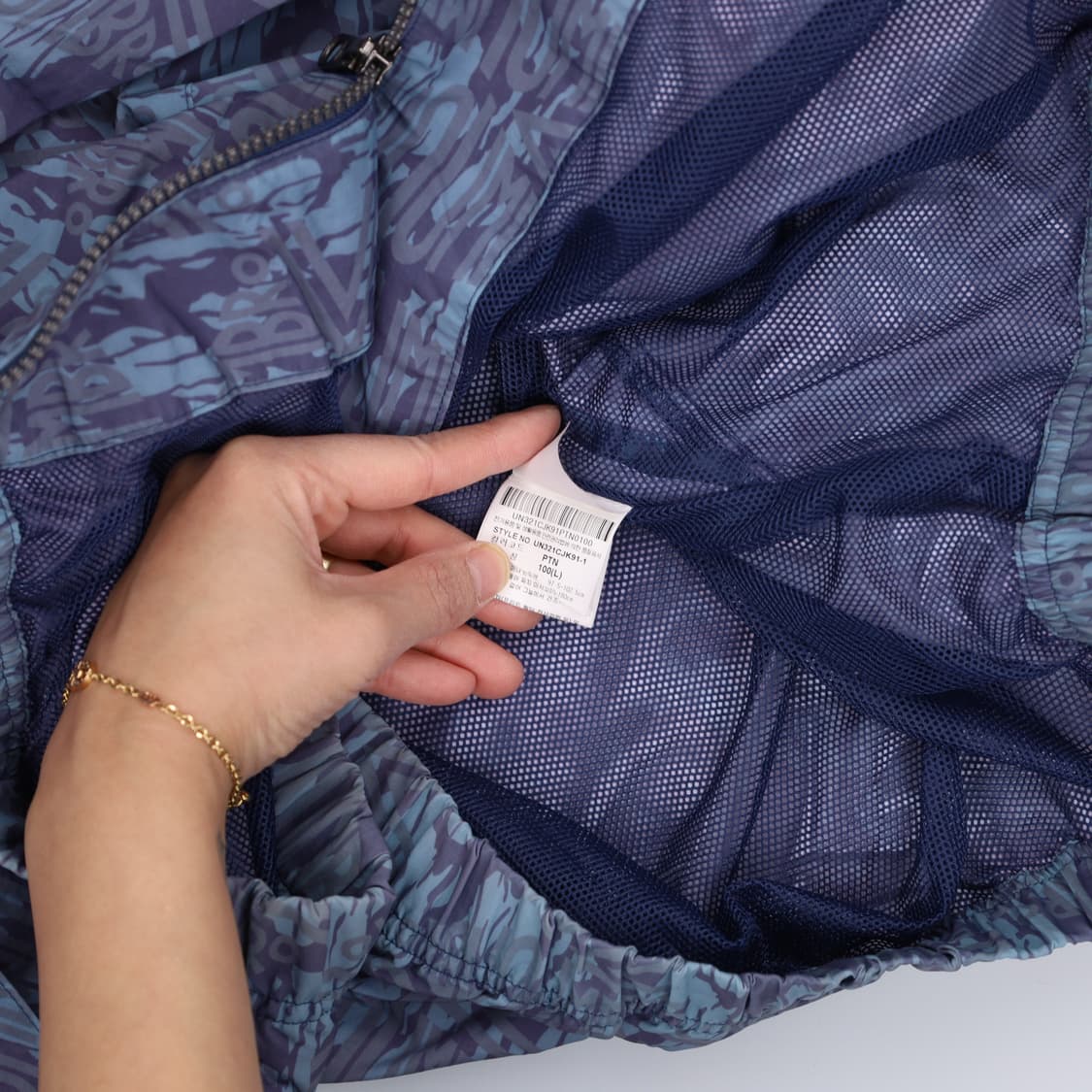 100 엄브로 패턴 올드스쿨 바람막이 0303H1 상품이미지5