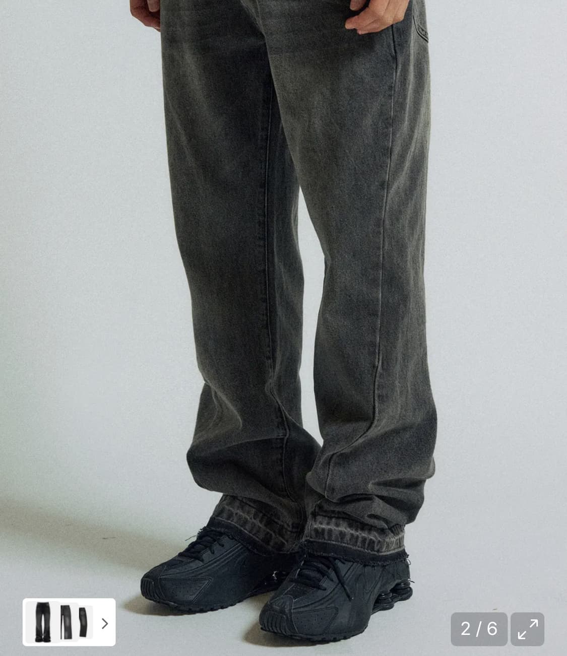 커브드 플레어 데님 팬츠 상품이미지2