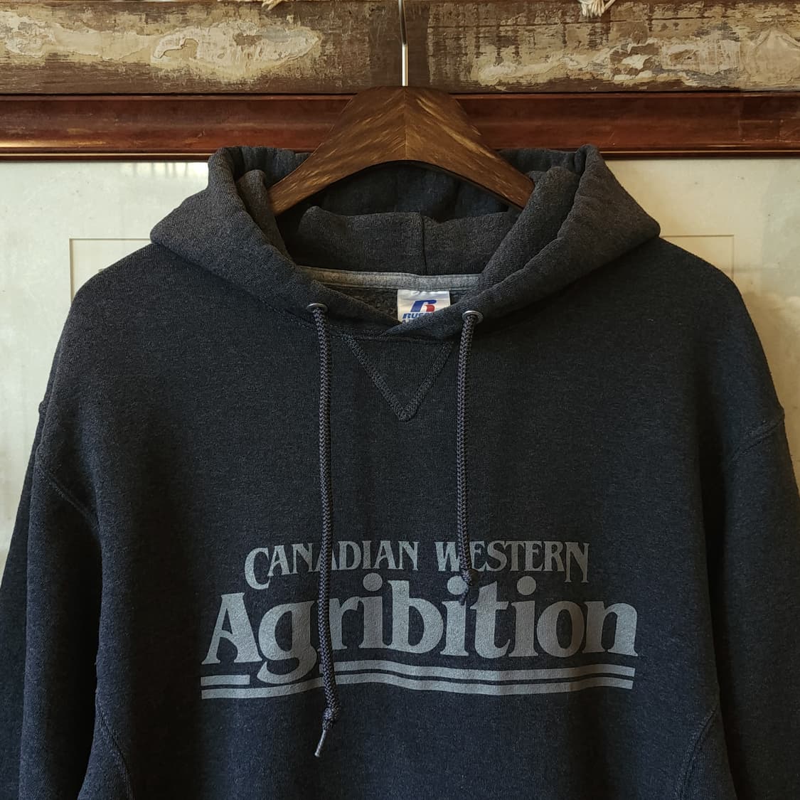 90s 러셀 후드 스웻셔츠 캐네디언 웨스턴 빈티지 후드 M 상품이미지5