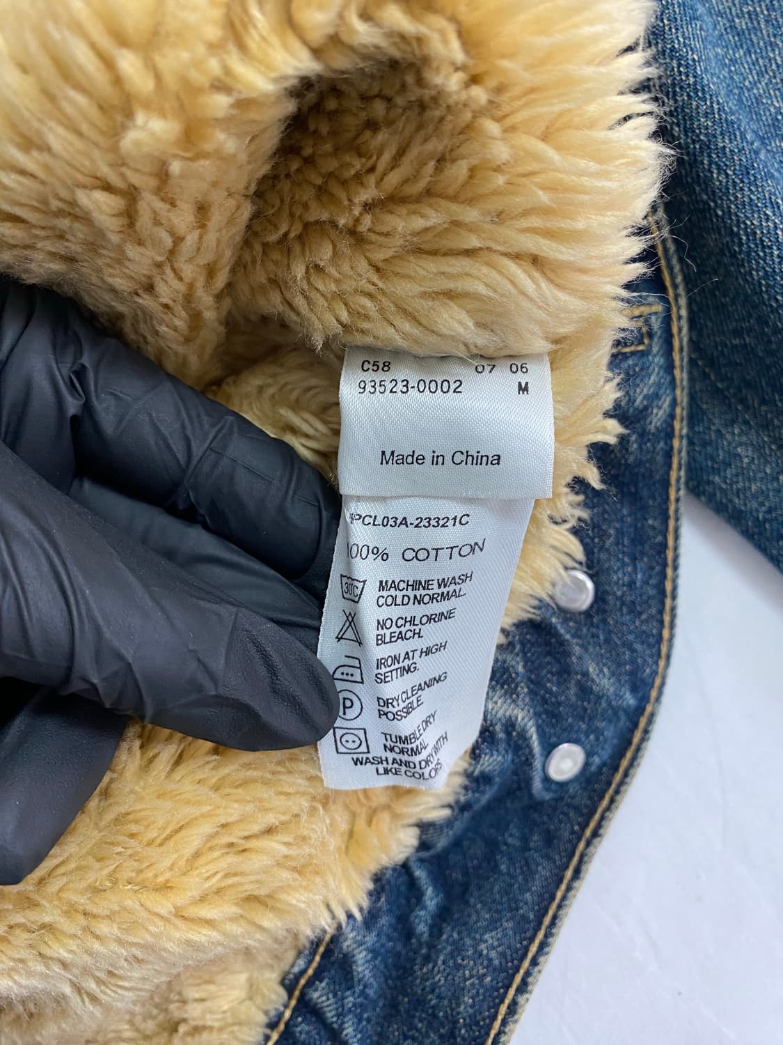 리바이스 시그니처 쉐르파 양털 데님 자켓 M 상품이미지5