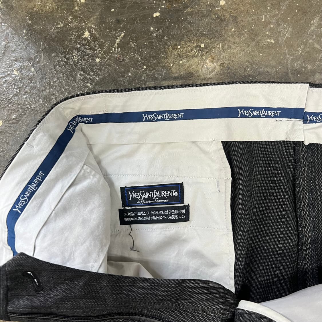 100,32) 입생로랑 정장 셋업 자켓 마이 와이드 팬츠 춘추 상품이미지10