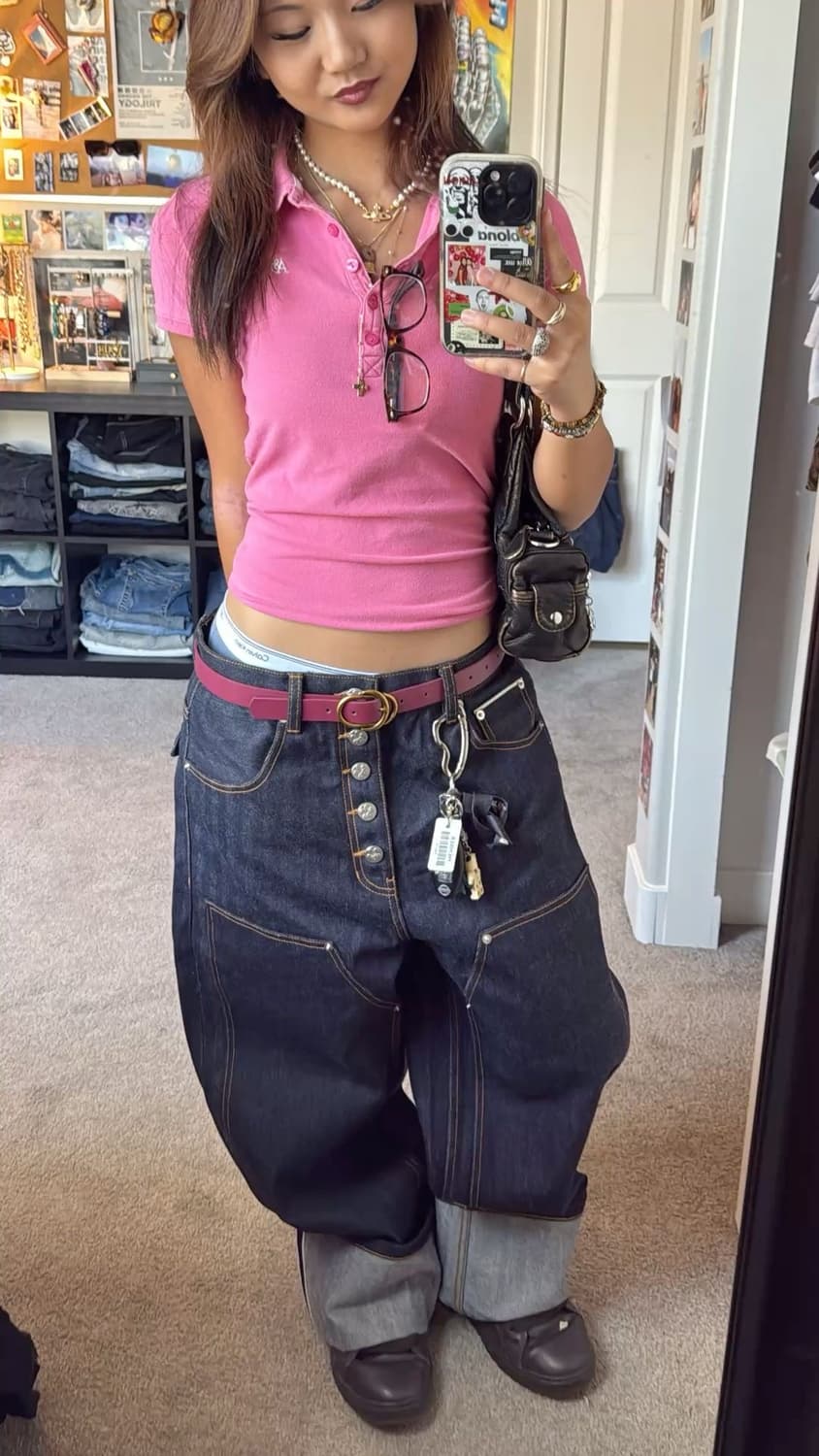 00s 버카루 카라티 빈티지 니혼진 반팔 슬림핏 갸루 오네 히메 펑크 상품이미지2