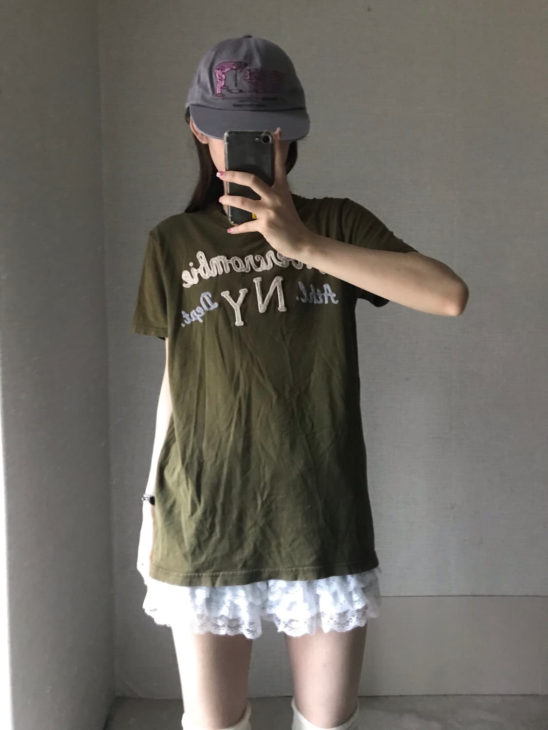 아베크롬비 카키 반팔티셔츠 상품이미지5