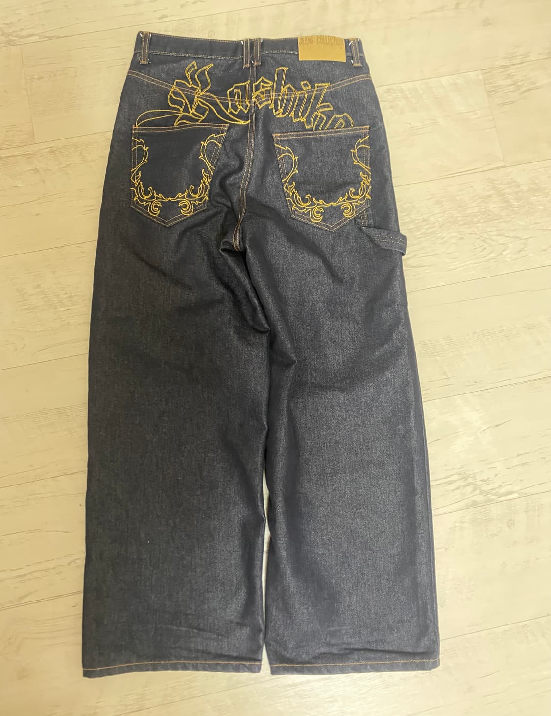 카시코 Embroied Nonfade Denim Pants Blue 상품이미지2