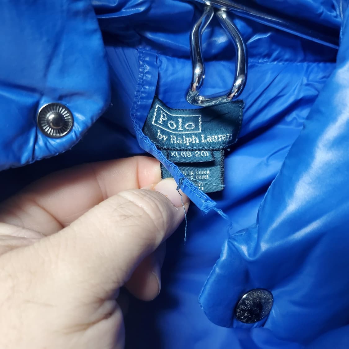 폴로 랄프로렌 빅포니 퍼프 다운 패딩 블루 상품이미지3