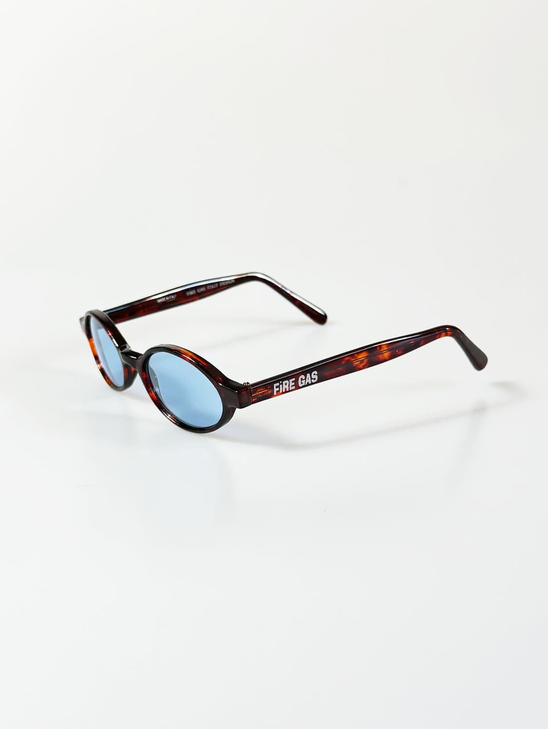 90s FIRE GAS 토터스쉘 오벌 뿔테 틴트 빈티지 선글라스 상품이미지3