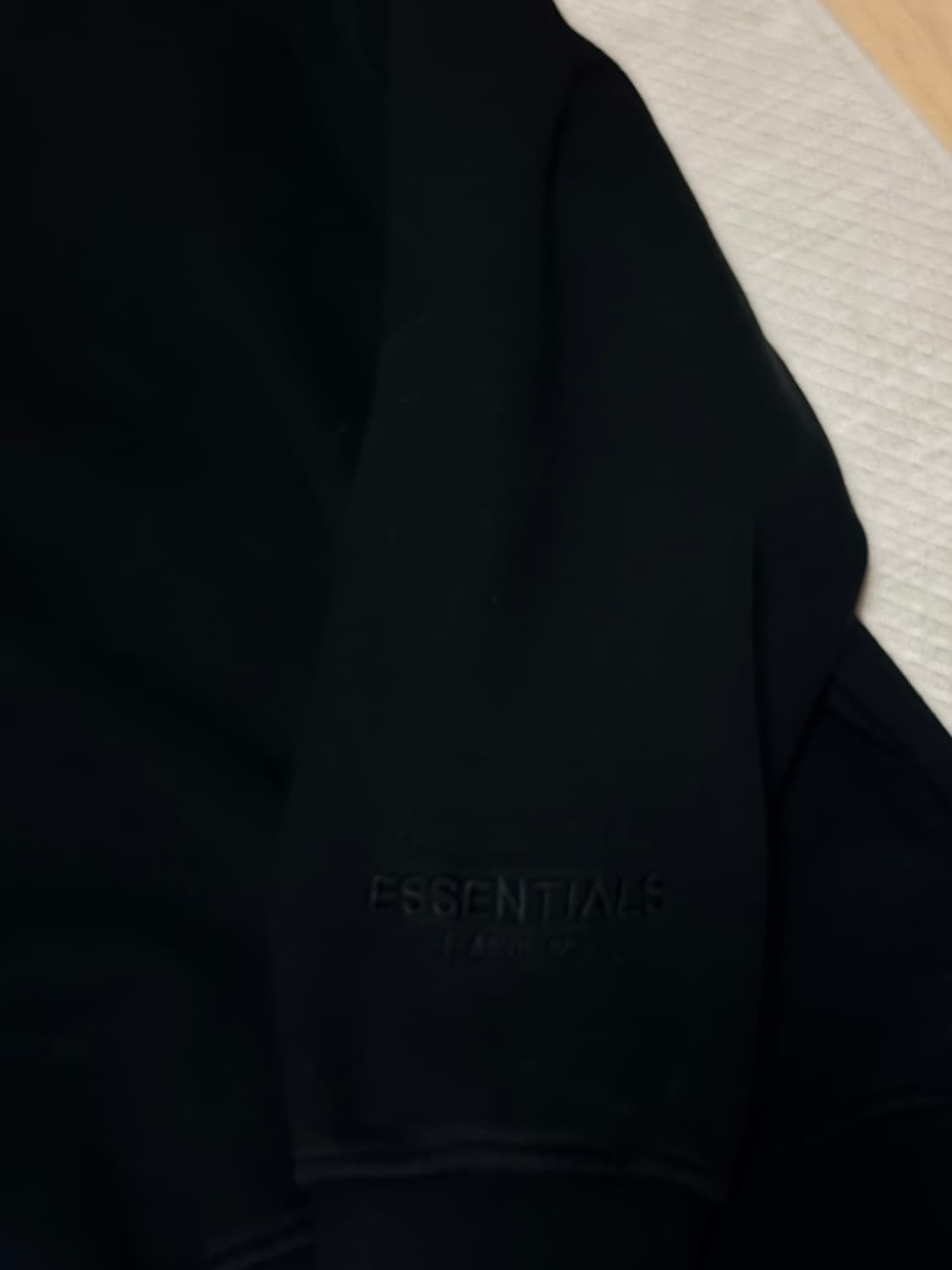 이센셜 맨투맨 블랙 L 상품이미지5