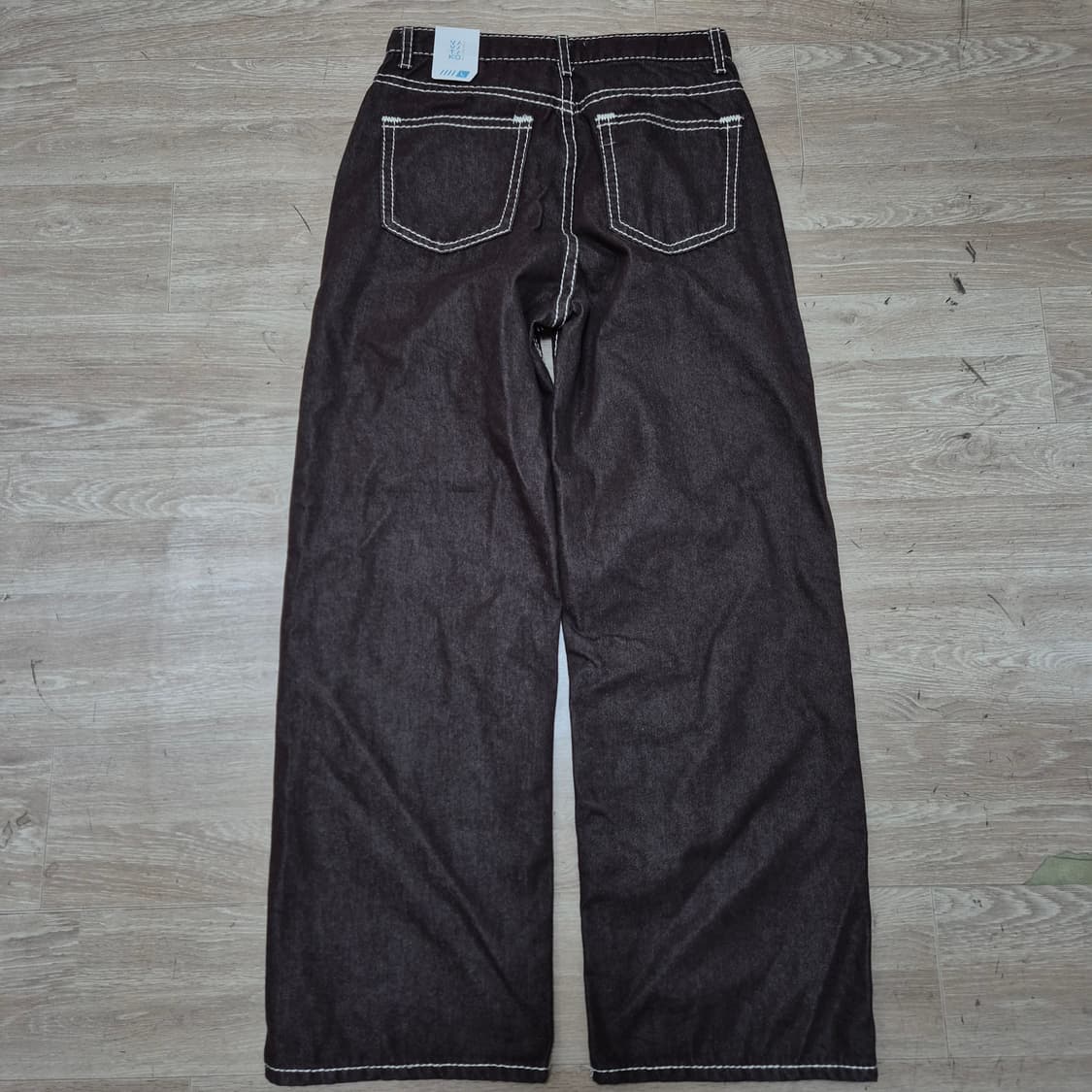 V/V/TIKO 브라운컬러 와이드 데님 팬츠 L(100) 상품이미지4