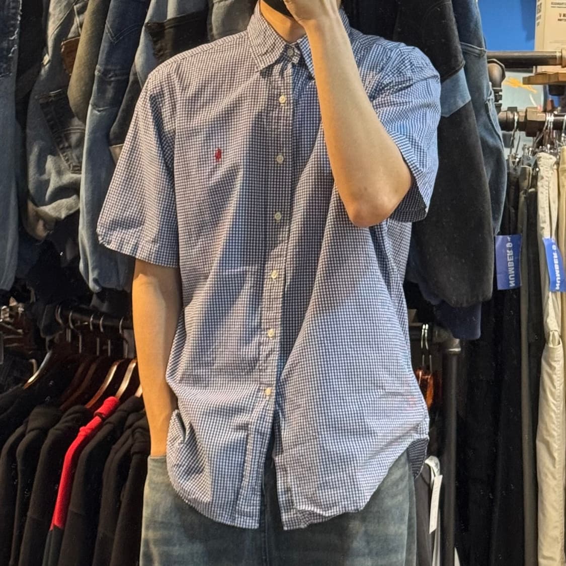 [No.9]Polo 폴로 체크 반팔셔츠 상품이미지4