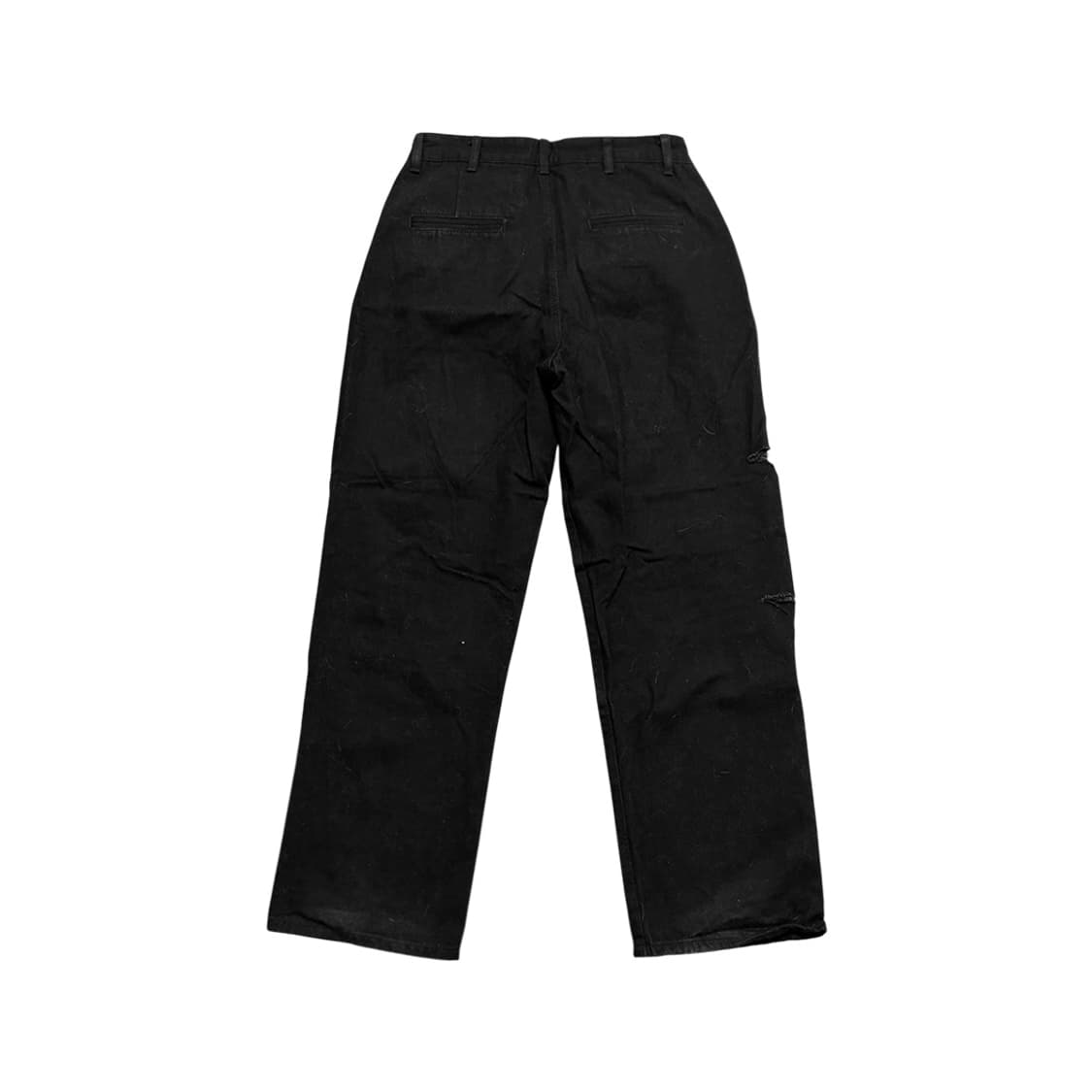Vintage Semi-Wide Damage Denim Pants_Bla 상품이미지2