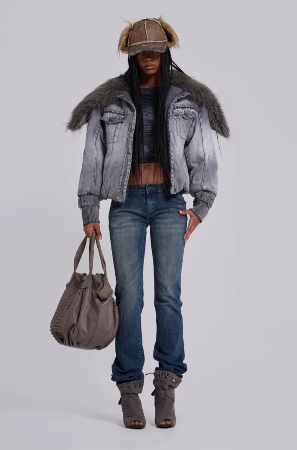 Cassia Cooper Bootcut Jeans in Mid Blue  상품이미지1