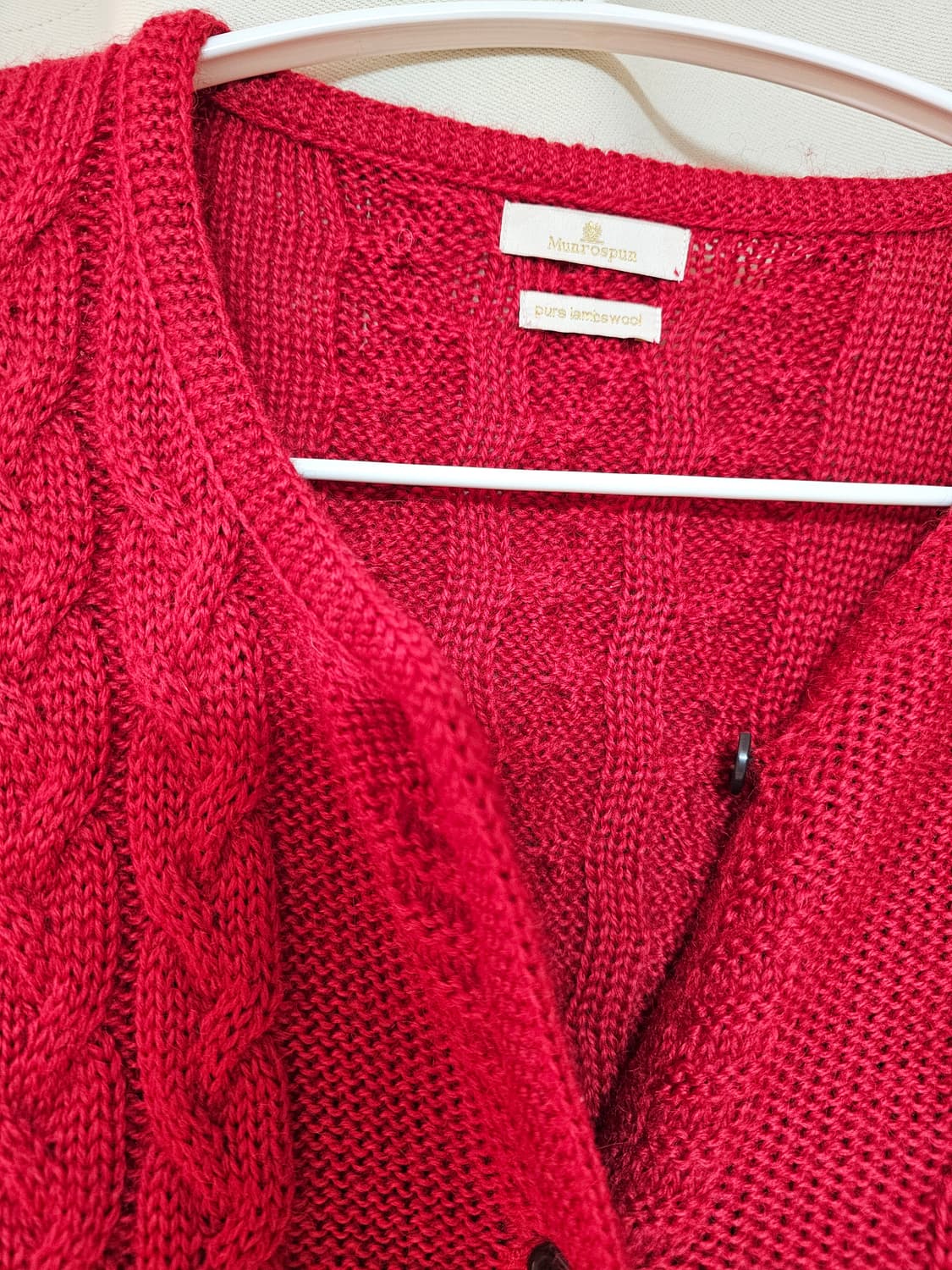 Munrospun 울 가디건 L 상품이미지3