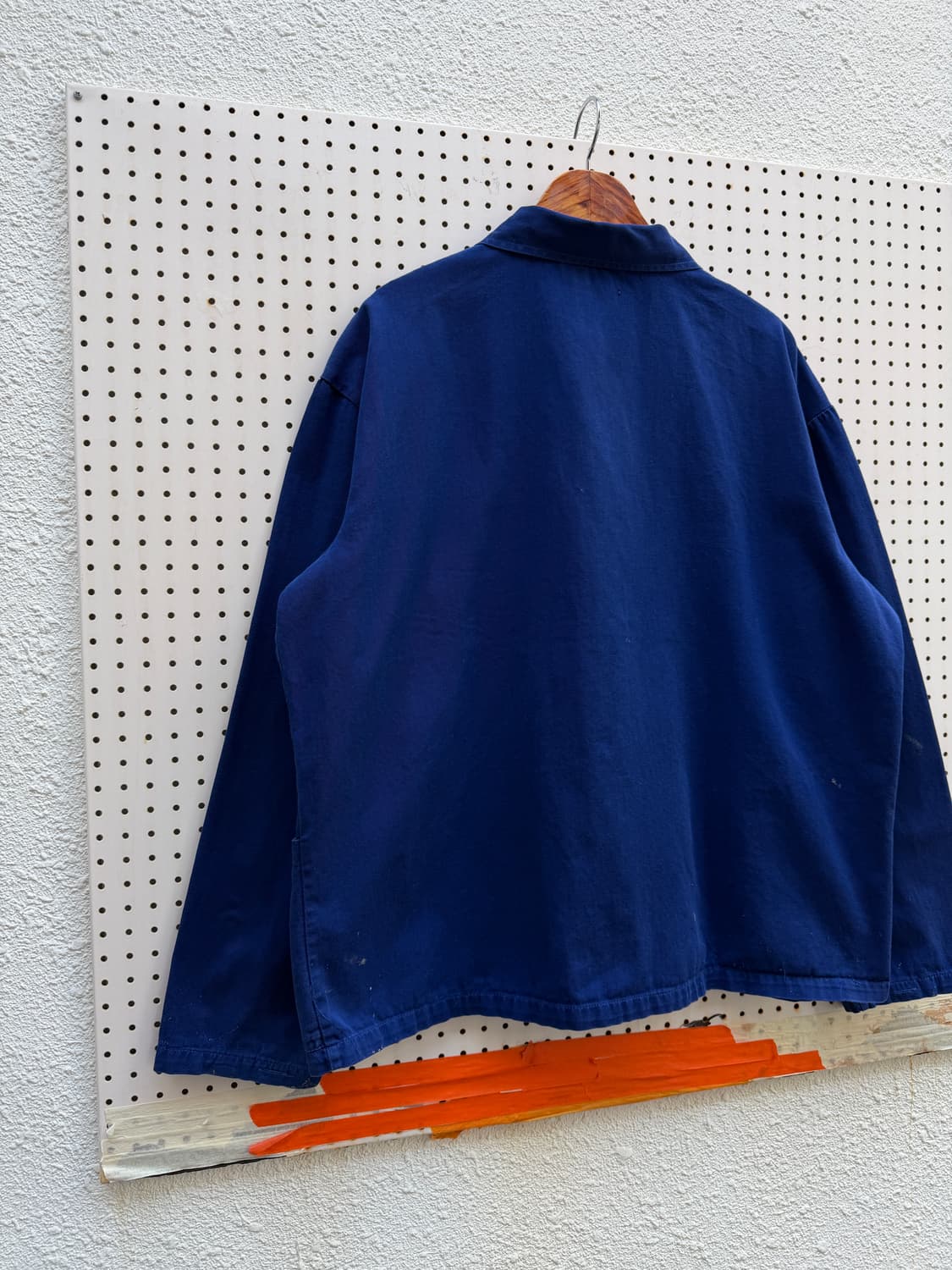 OLD VINTAGE DEEP BLUE PAINTED 프렌치워크자켓 상품이미지6