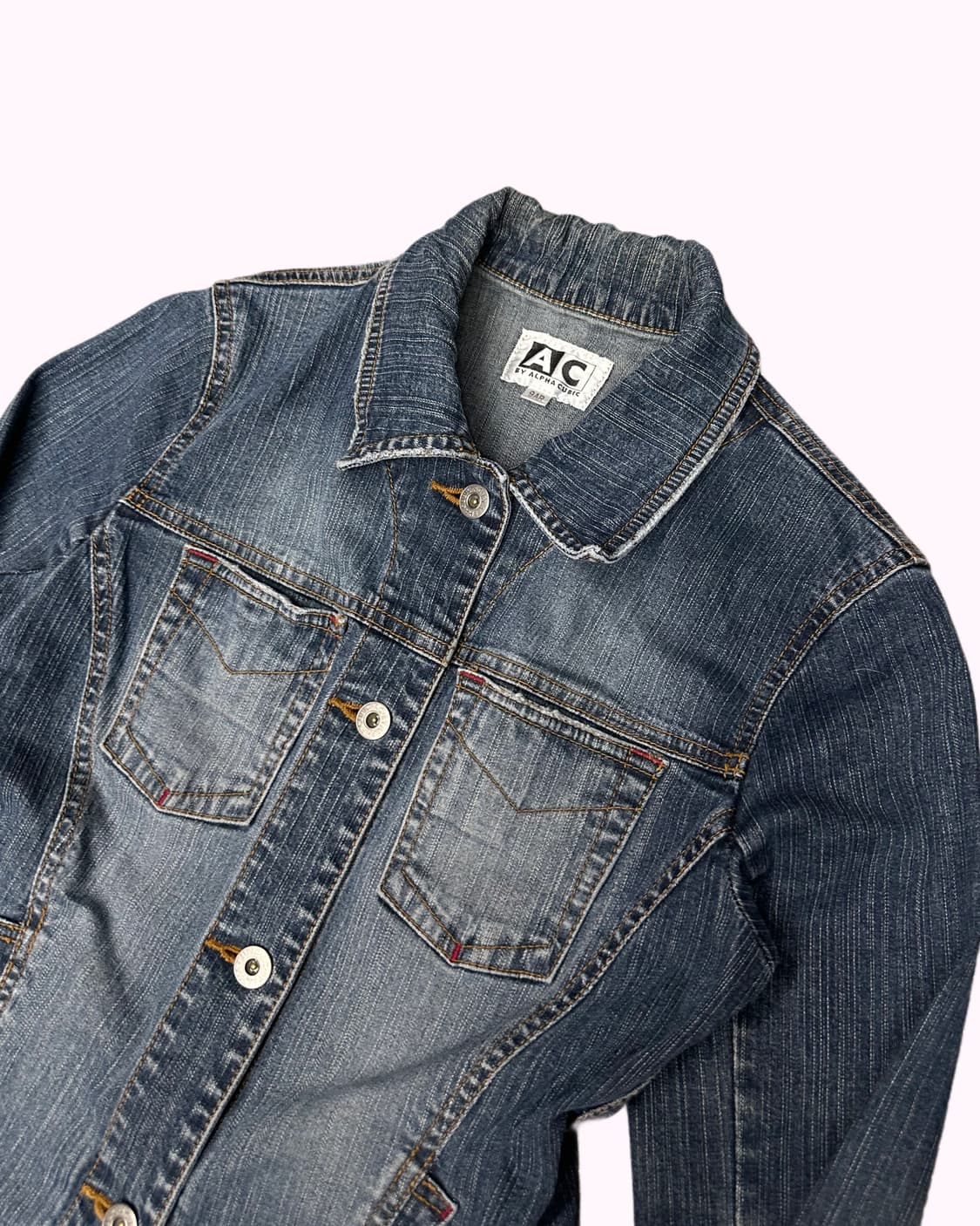 ALPHA CUBIC vintage crop denim jacket 상품이미지2