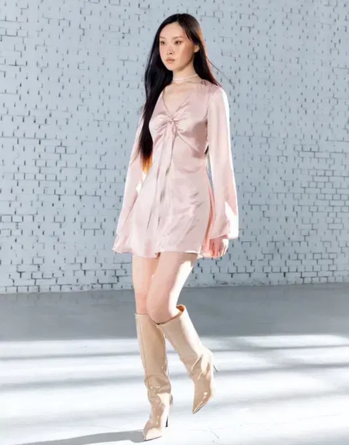 글로니 핀 미니 드레스 원피스 핑크 새제품  상품이미지1