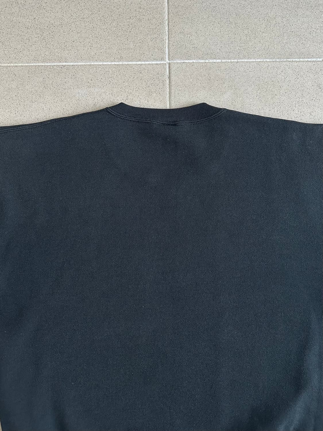 90s 빈티지 러셀 스웻셔츠 블랙 XXL USA 상품이미지5