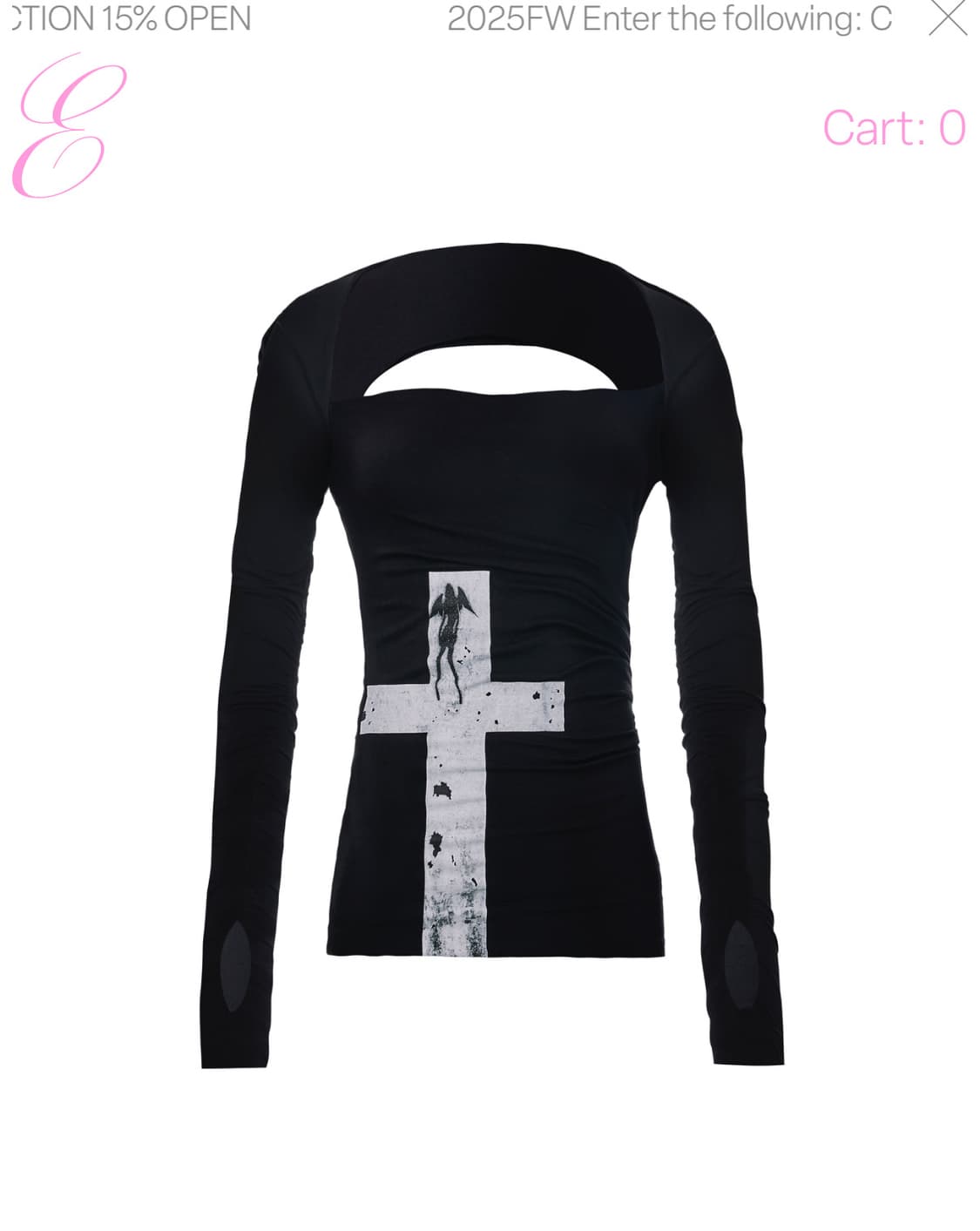 Everybirthday 에브리벌스데이 크로스 큐피드 탑 드레스 상품이미지1