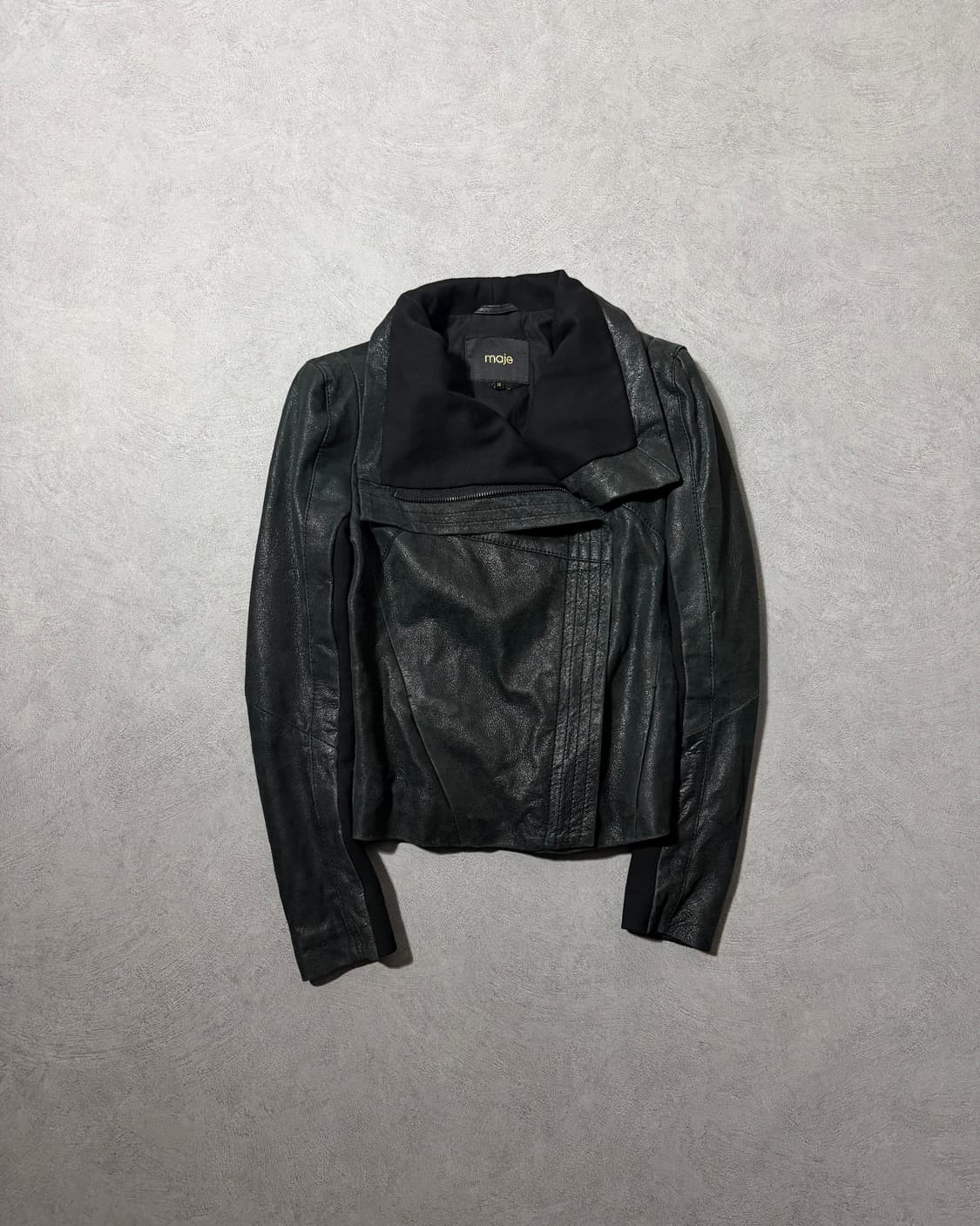 마쥬 하이넥 램스킨 레더자켓  상품이미지2