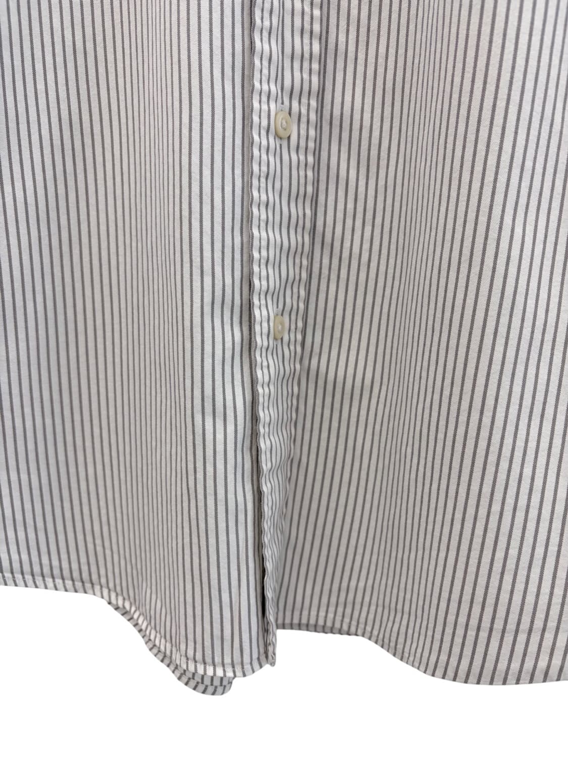 00s 폴로 줄무늬 셔츠 화이트&웜그레이 (XL)  상품이미지6