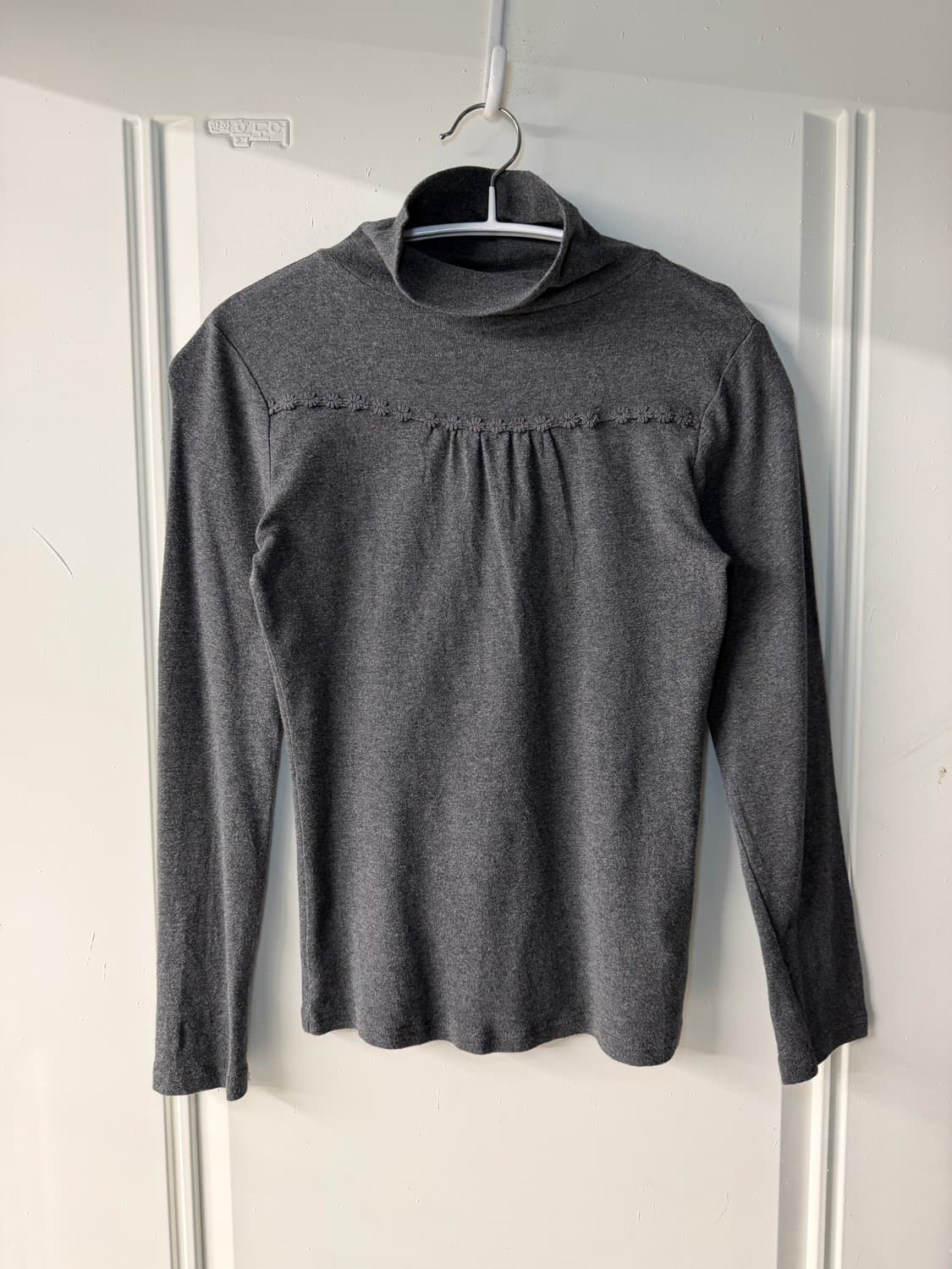 일본빈티지 차콜 터틀넥롱슬리브 상품이미지4