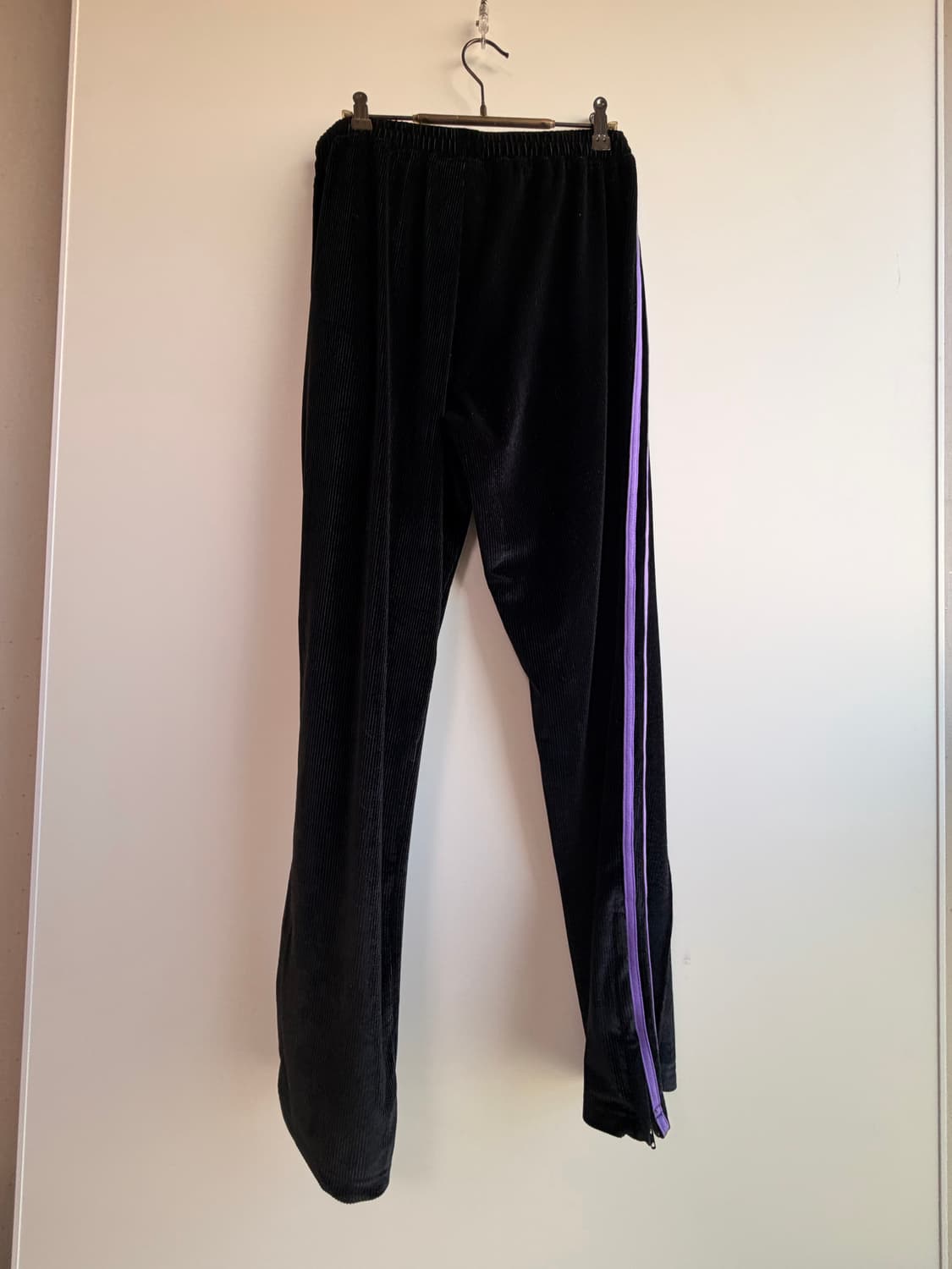 널디 NERDY 블랙 퍼플 코듀로이 집업 셋업 M 거의새거 상품이미지10