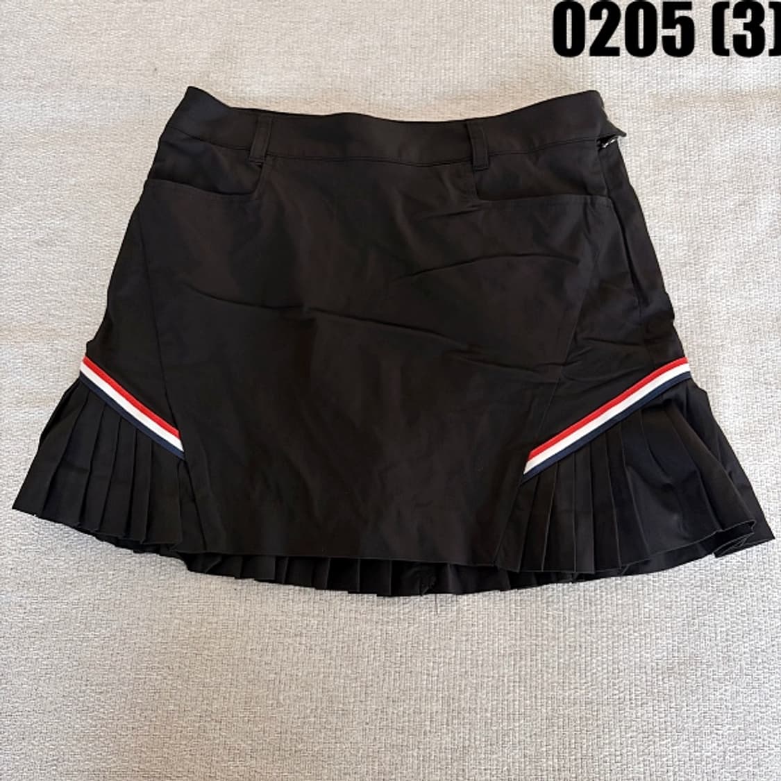 [64] 엘르 골프웨어 블랙 플리츠 미니 스커트 치마 0205(3) 상품이미지1
