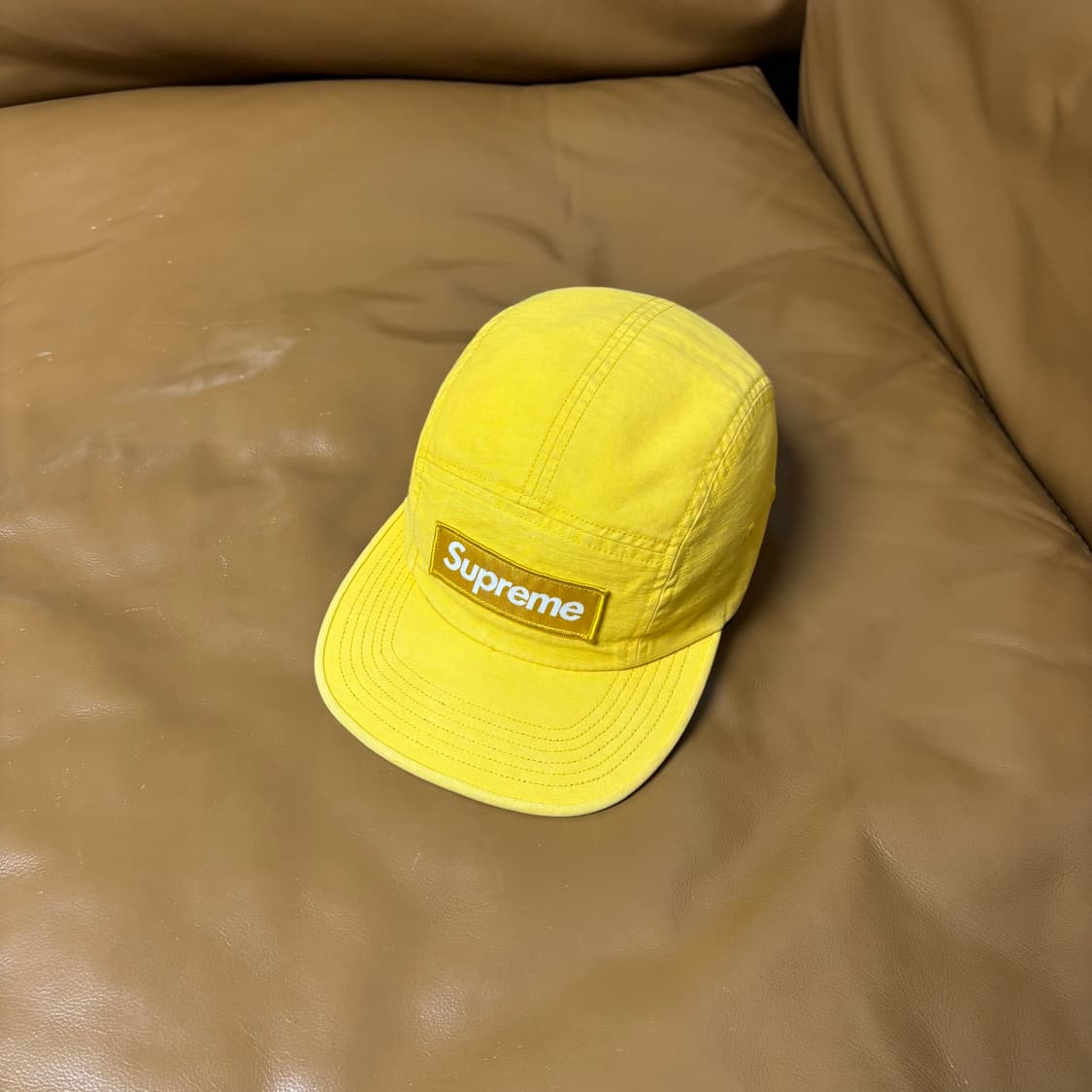 Supreme 슈프림 20ss 밀리터리 워시드 옐로우 캠프캡 모자 상품이미지2