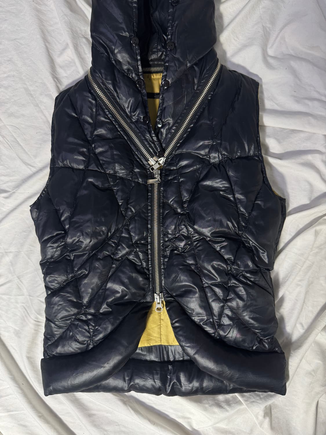 빈티지 입체 퀼팅 다운 베스트 y2k lgb goa 상품이미지4