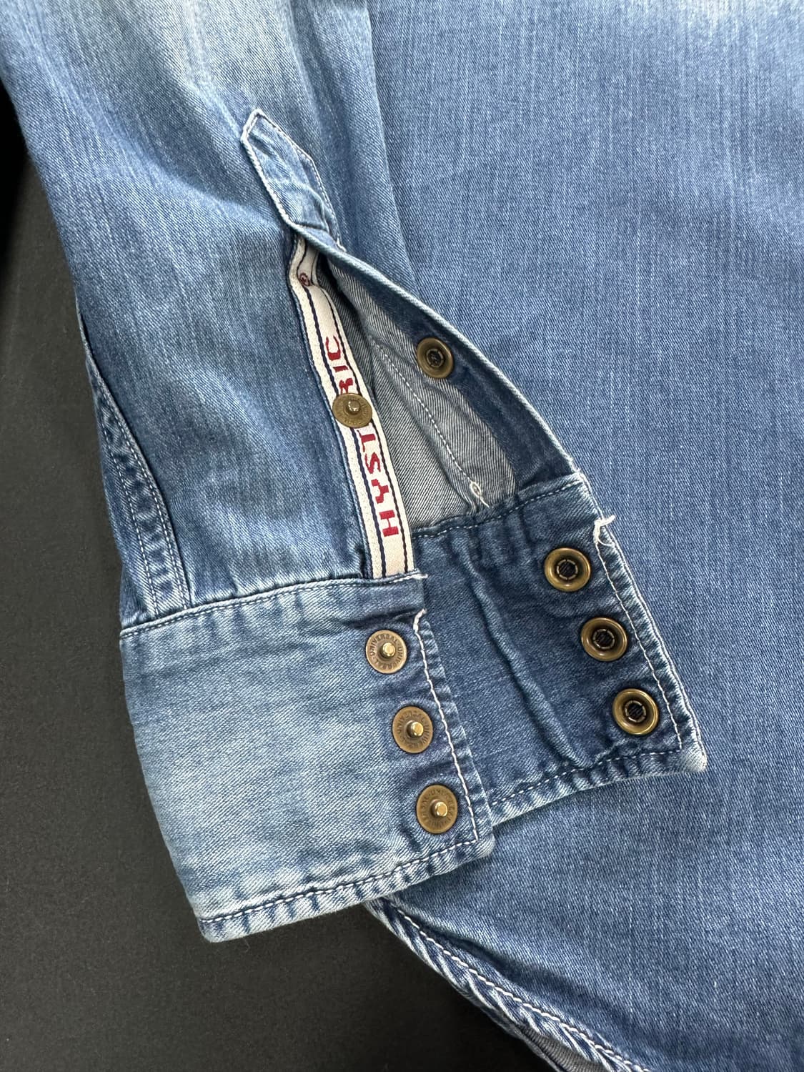 히스테릭글래머 포켓 워시드 데님셔츠 상품이미지5