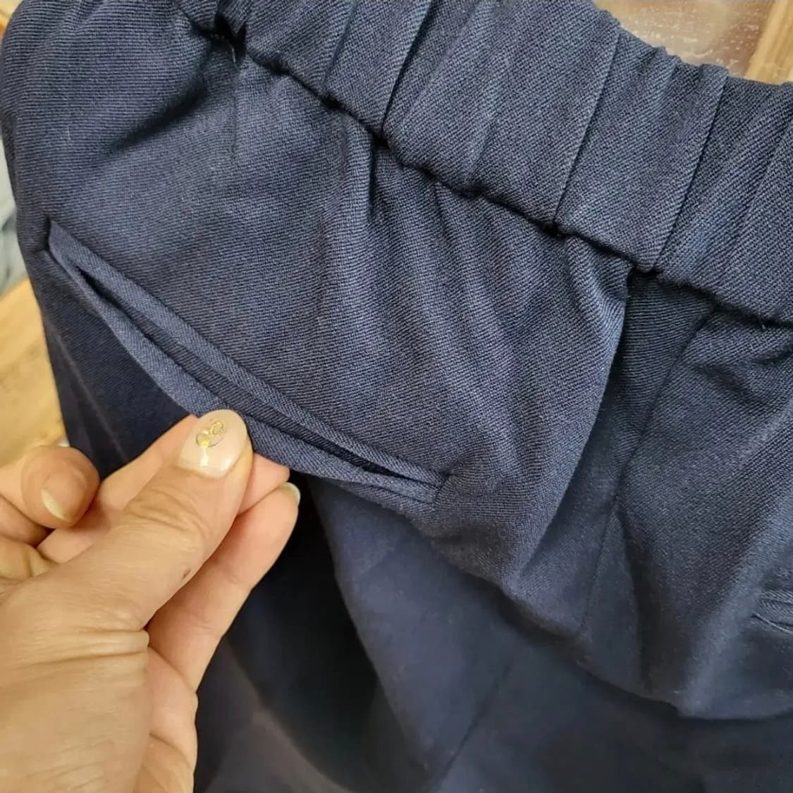 549 ) 새것 스파오 밴딩스판세미슬랙스 네이비s m 44 55 스판짱 상품이미지6