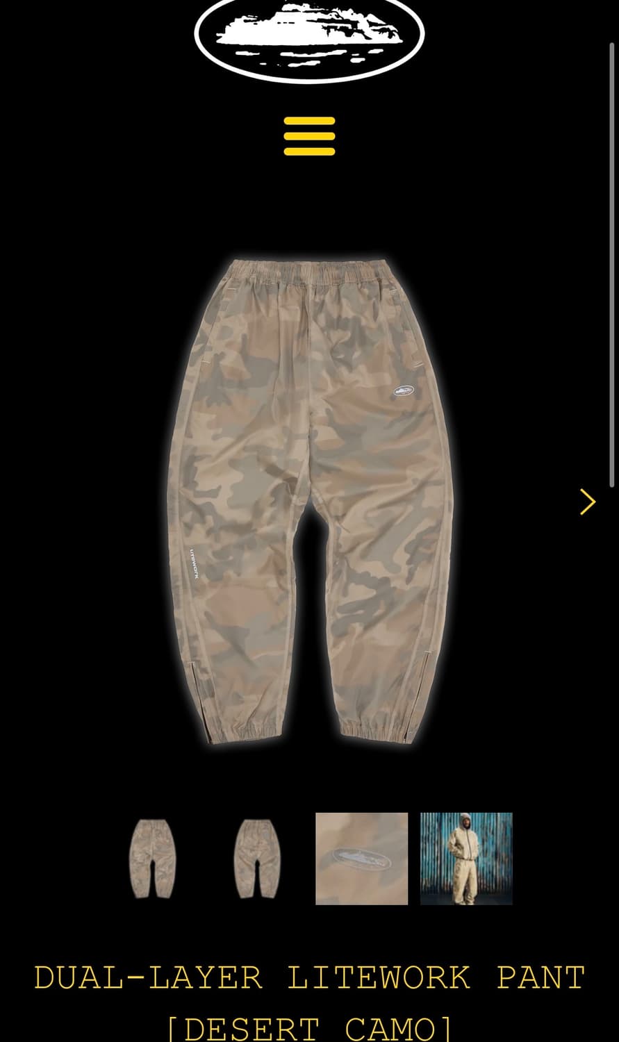 코르테이즈 듀얼-레이어 라이트워크 팬츠 데저트카모 xl 상품이미지1