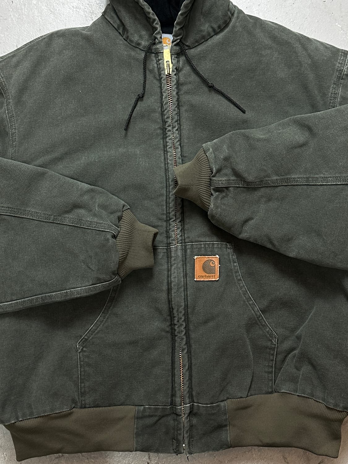 00s USA Made 칼하트 J68 액티브 자켓 칼하트 MOS 모스그린 상품이미지8