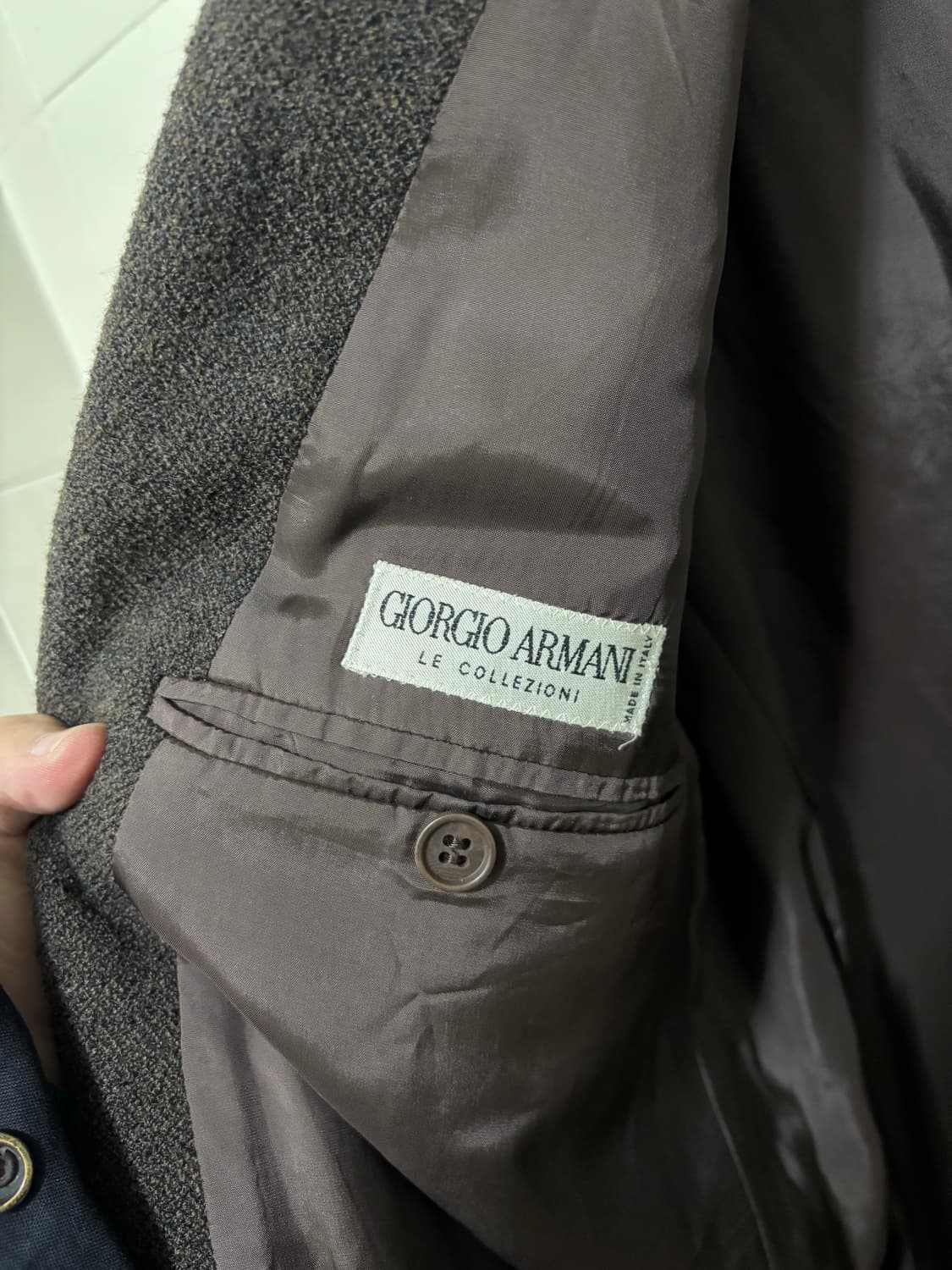 조르지오 아르마니 헤비울 블레이저 상품이미지6