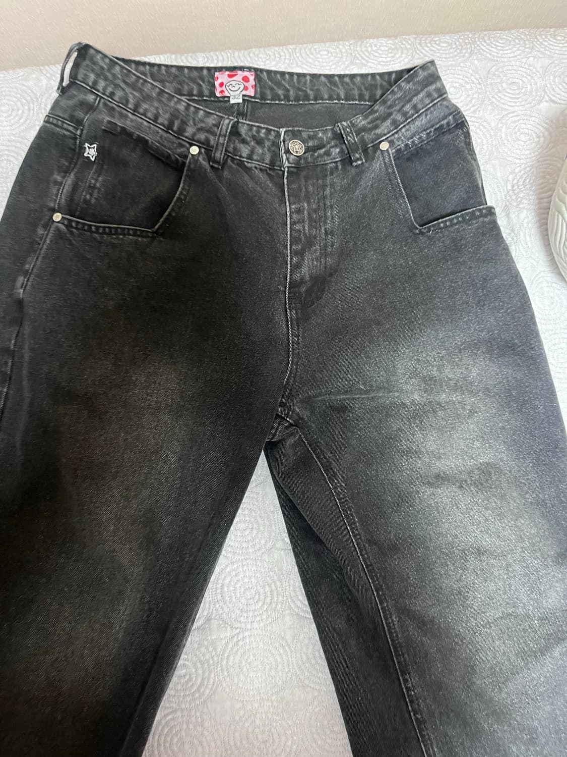 스타팀 워시드 블랙진 32 상품이미지4
