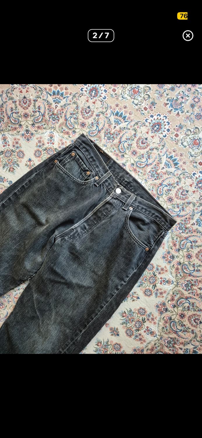 90s 501 블랙진  USA 상품이미지2