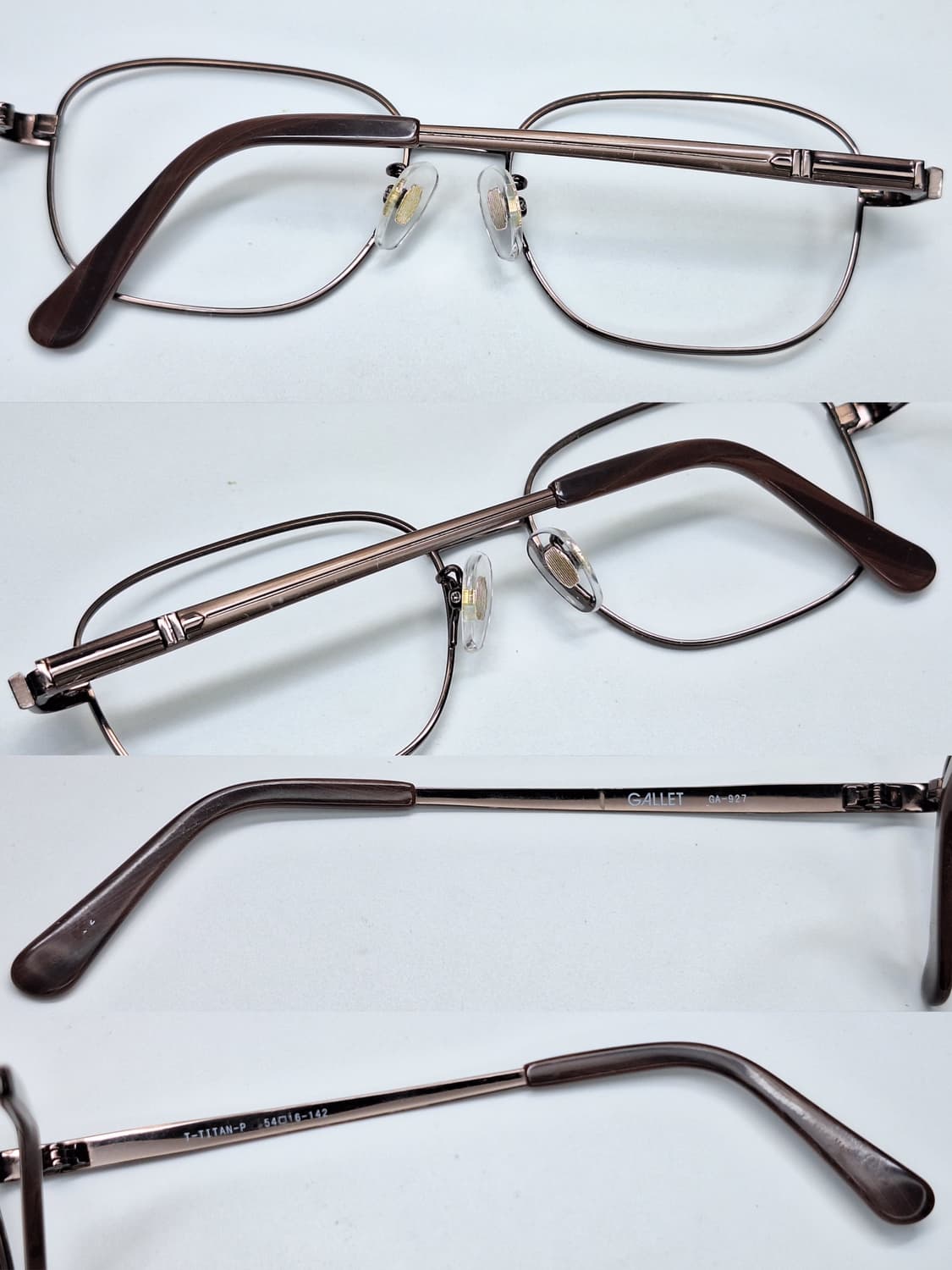 GALLET GA-947 웰링턴 메탈릭 브론즈 비즈니스 안경테/일본 수입 상품이미지4