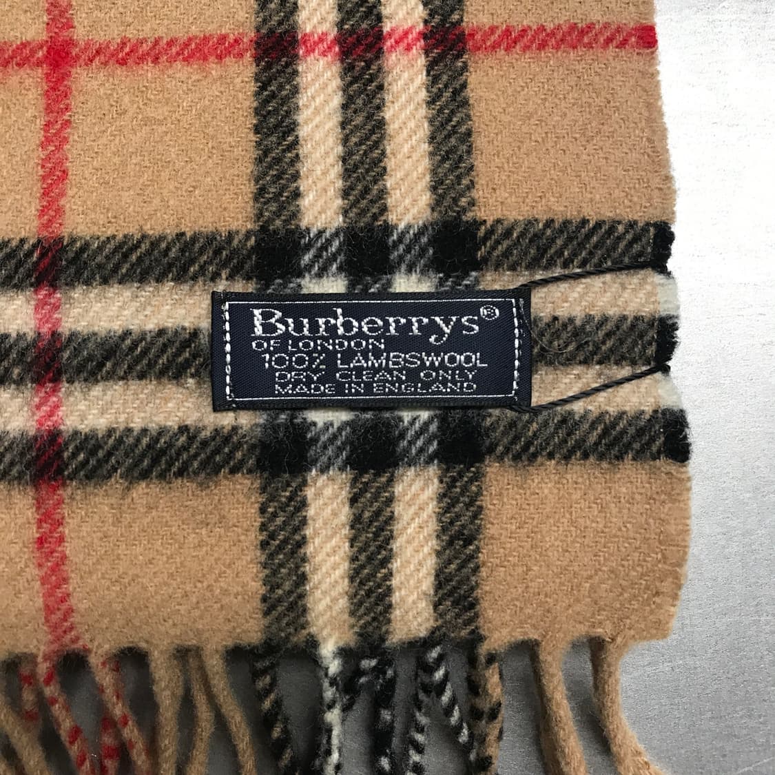 버버리 정품 램스울 머플러 베이지 상품이미지4