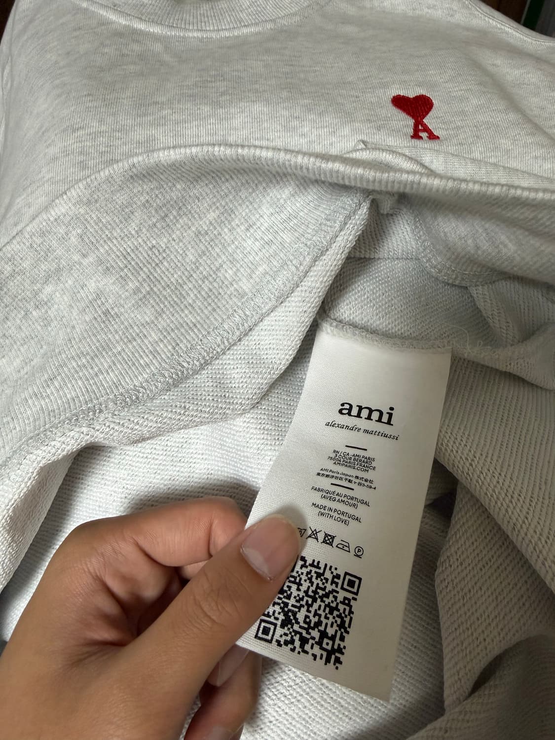 아미 하트로고 스웨트셔츠 상품이미지3