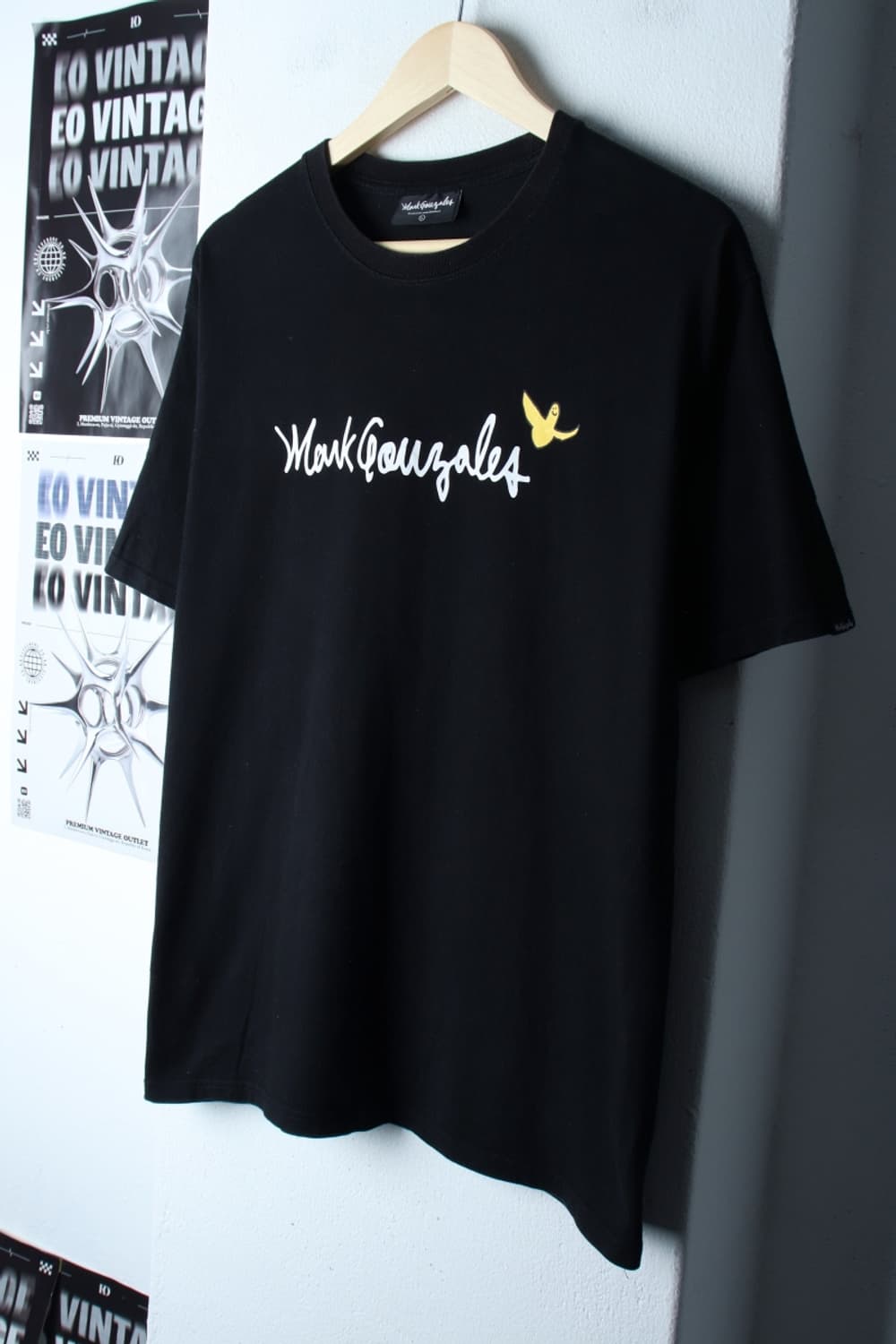 (L-XL) 마크곤잘레스 반팔 티셔츠 레터링 블랙 올드스쿨-7B68 상품이미지1