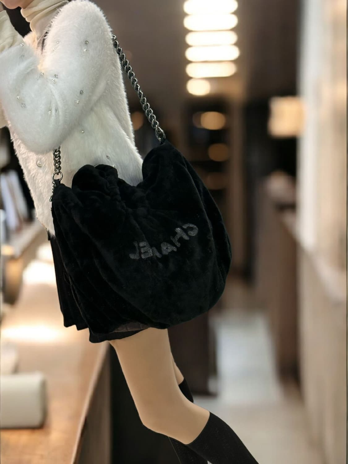 (정품)샤넬 시어링퍼체인백 상품이미지3