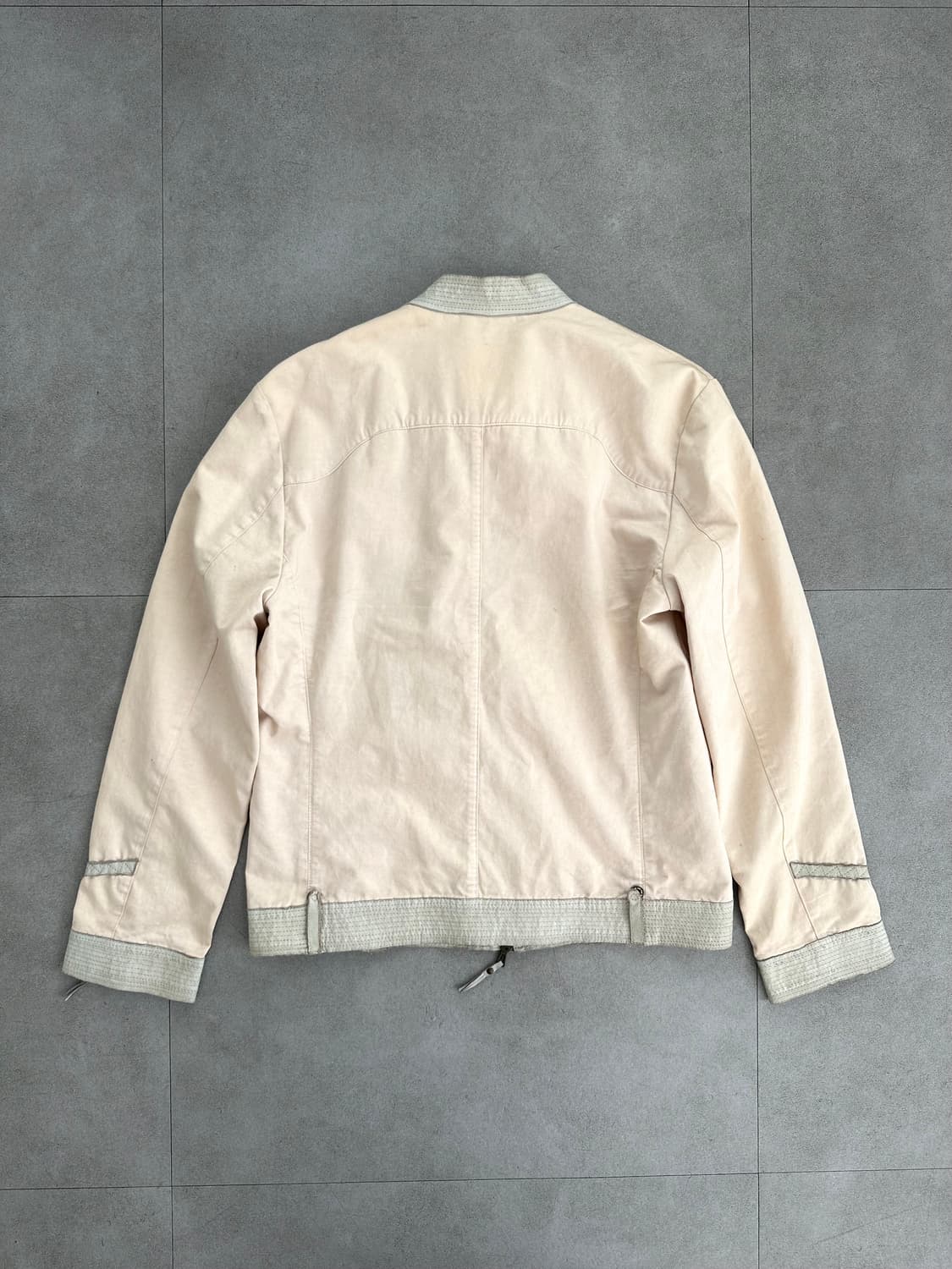 Preview 이탈리 워싱 코튼 레더 집업자켓 상품이미지3