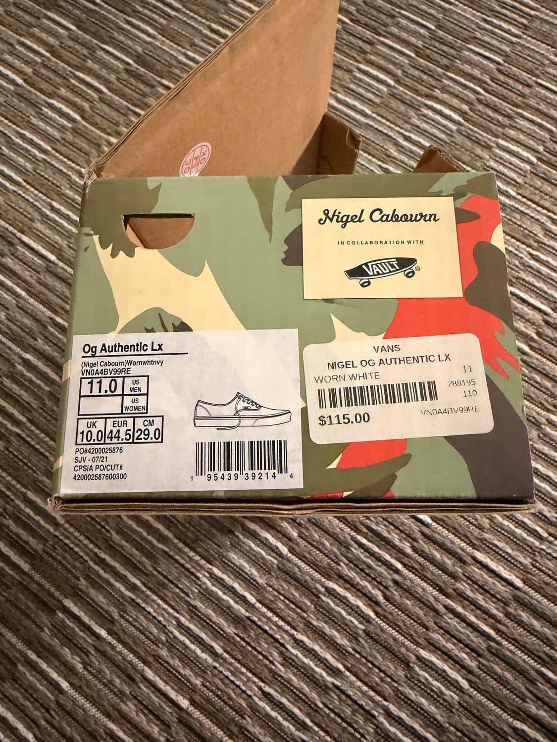 [290] 나이젤카본 반스 어센틱 화이트 네이비 상품이미지10