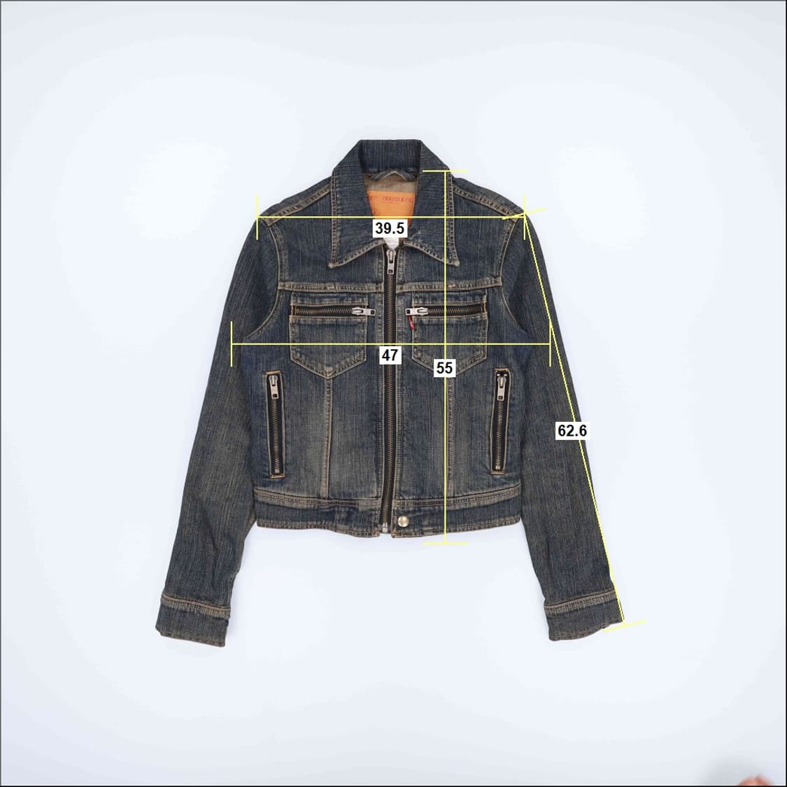 [M] 리바이스 여성 00s 데님 지핏 라이더 청자켓 N7015 상품이미지6