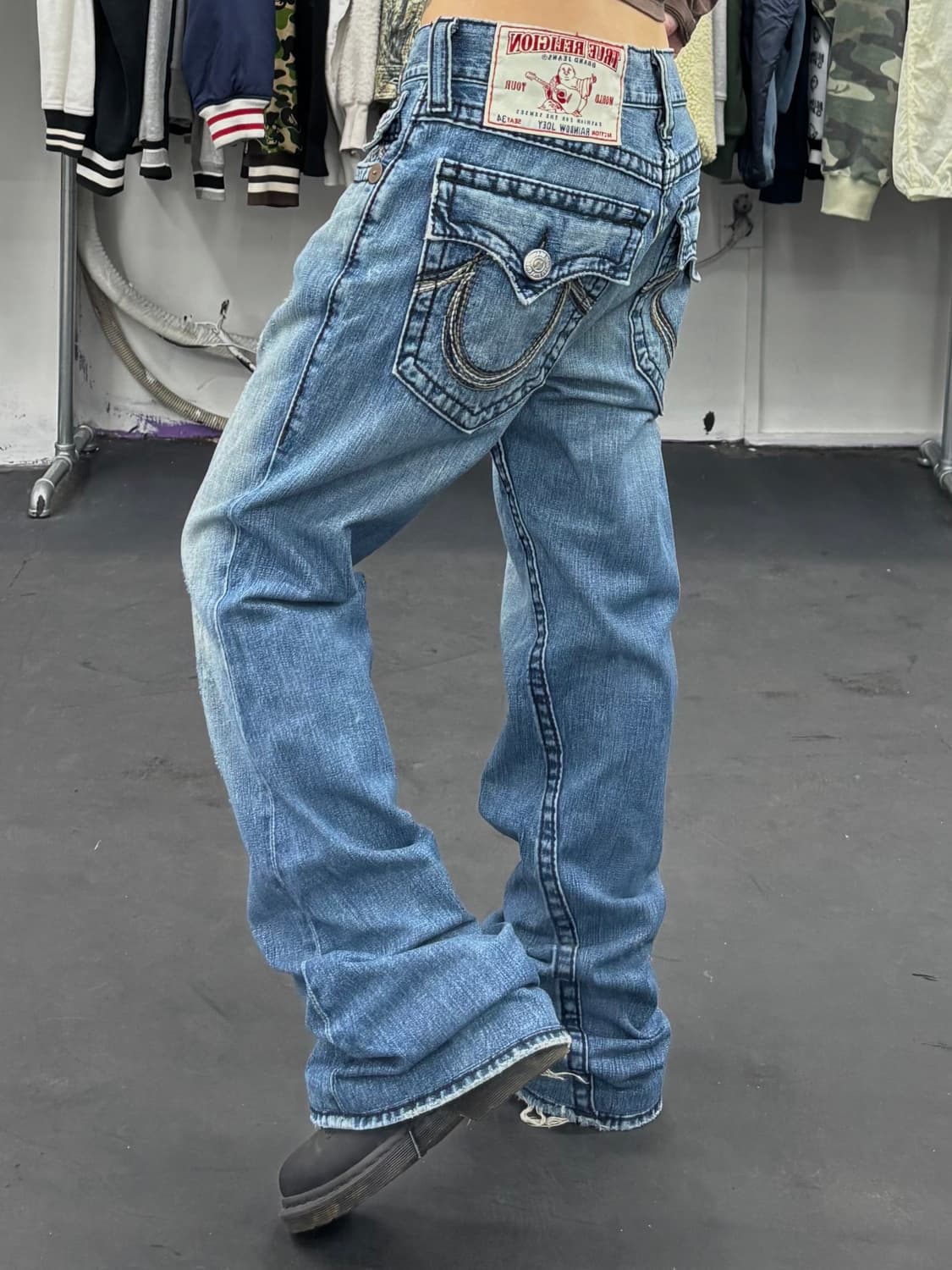 트루릴리전 레인보우 데님팬츠 상품이미지5