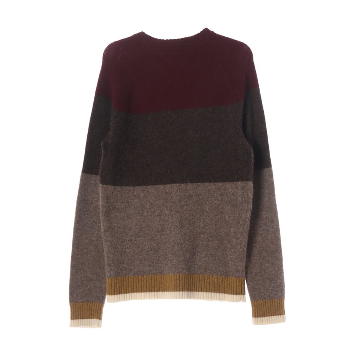타미힐피거 3단 컬러블록 라운드 울 니트 M 상품이미지2