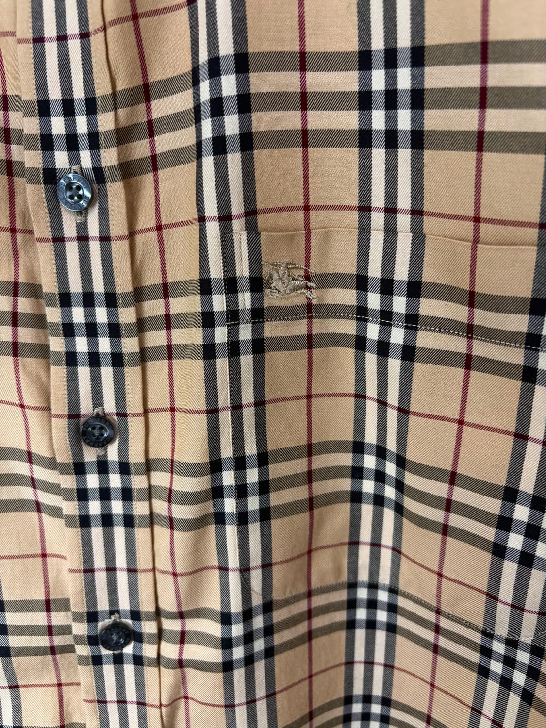  [M]BURBERRY버버리 브라운 노바체크 반팔 셔츠  상품이미지3