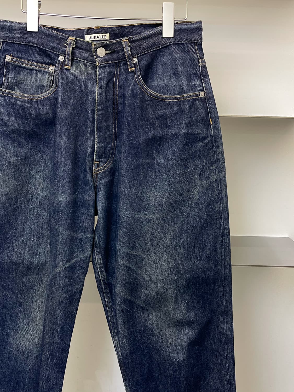 오라리 25ss 하드 트위스트 데님 와이드팬츠 상품이미지3