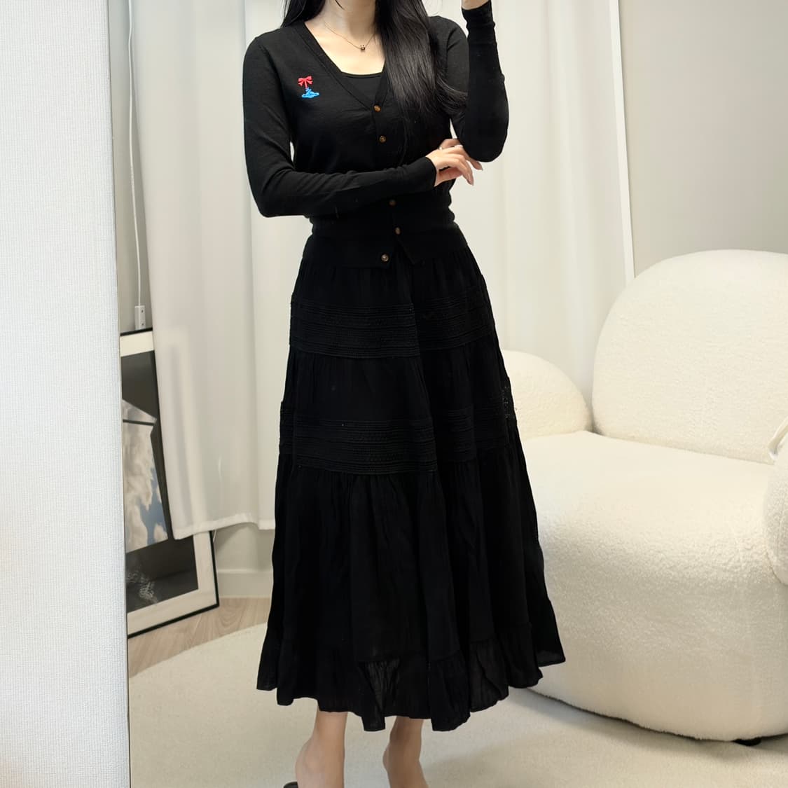 비비안웨스트우드 리본 행성 브이넥 가디건 상품이미지9