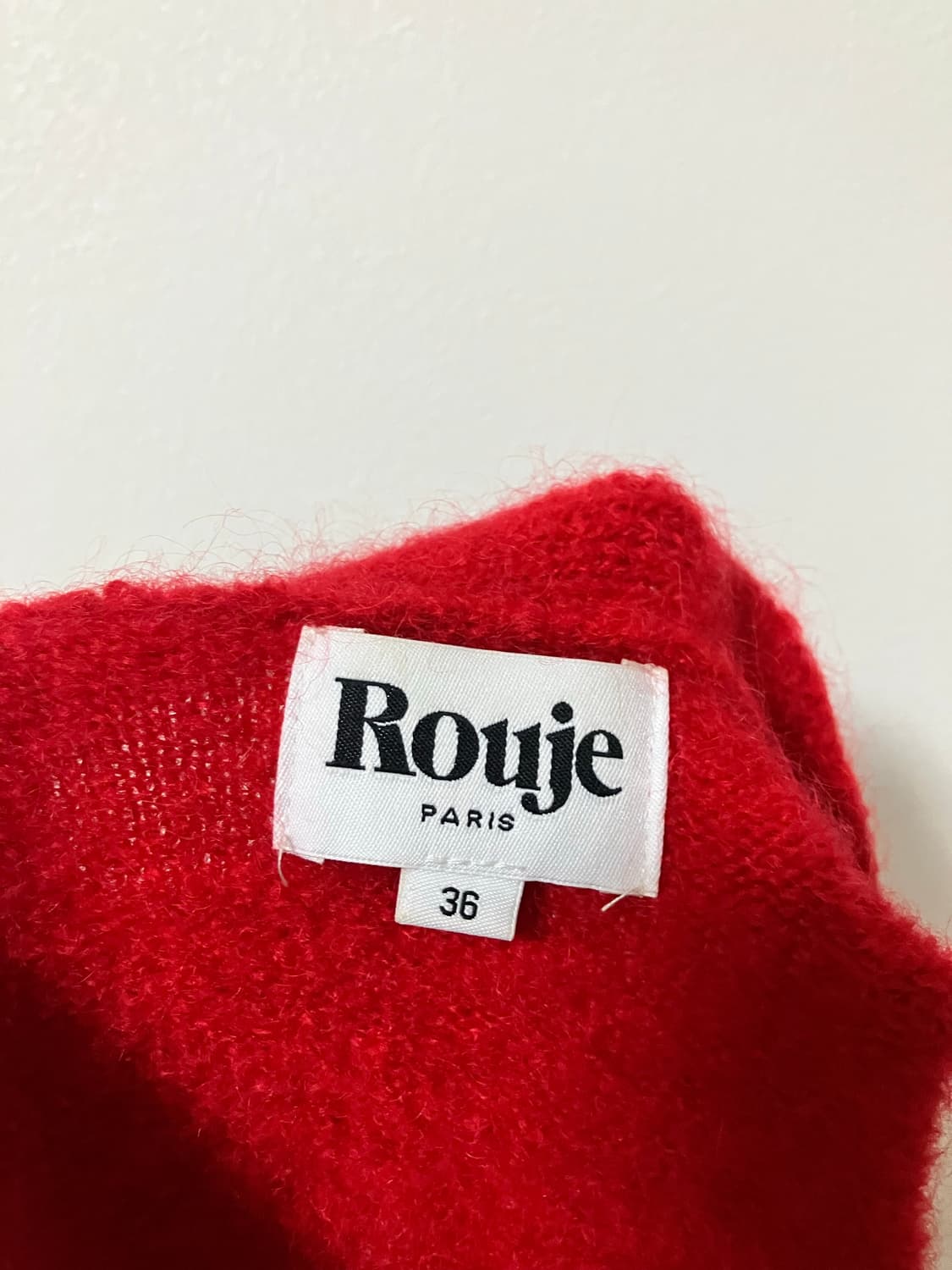 Rouje 루즈 노노 가디건 모헤어가디건 반팔니트가디건 상품이미지5