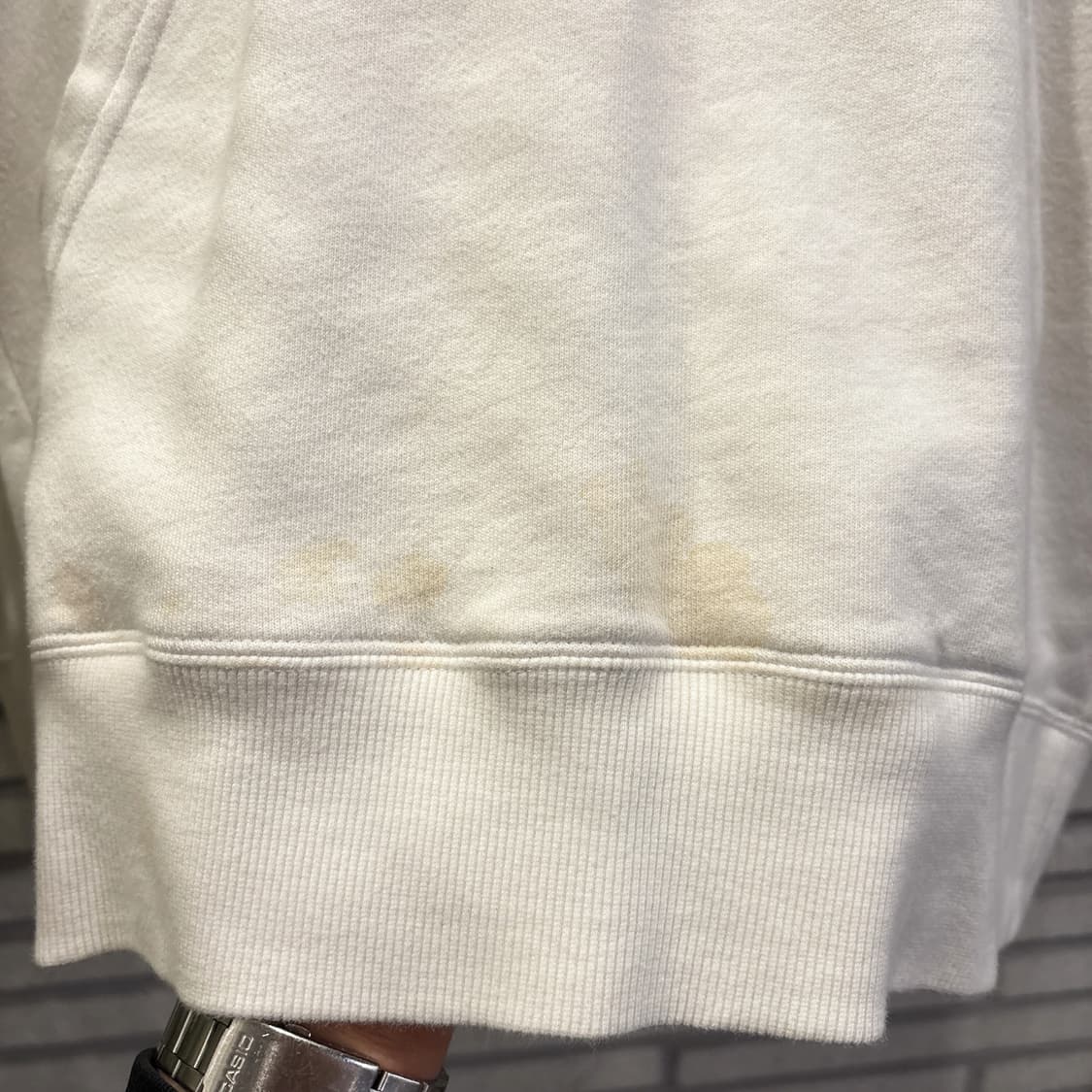 챔피온 소프트코튼 후드티 시그니처 로고 디테일 화이트 상품이미지7